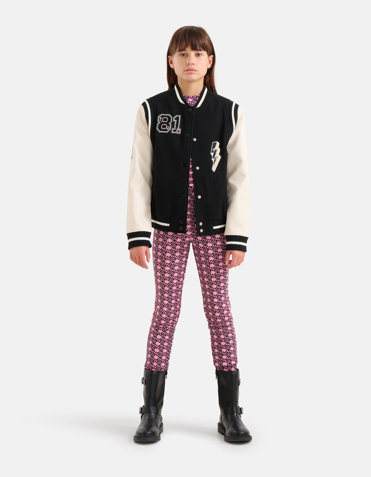 Varsity Jacke Schwarz SHOEBY GIRLS