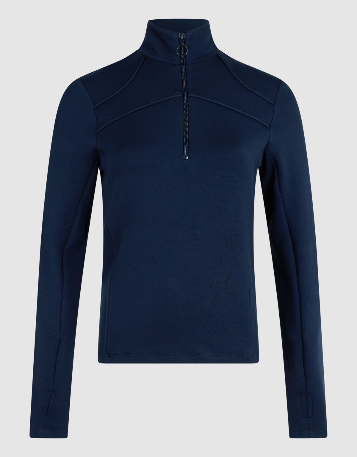 Zipper Longsleev Top Dunkelblau SHOEBY WOMEN