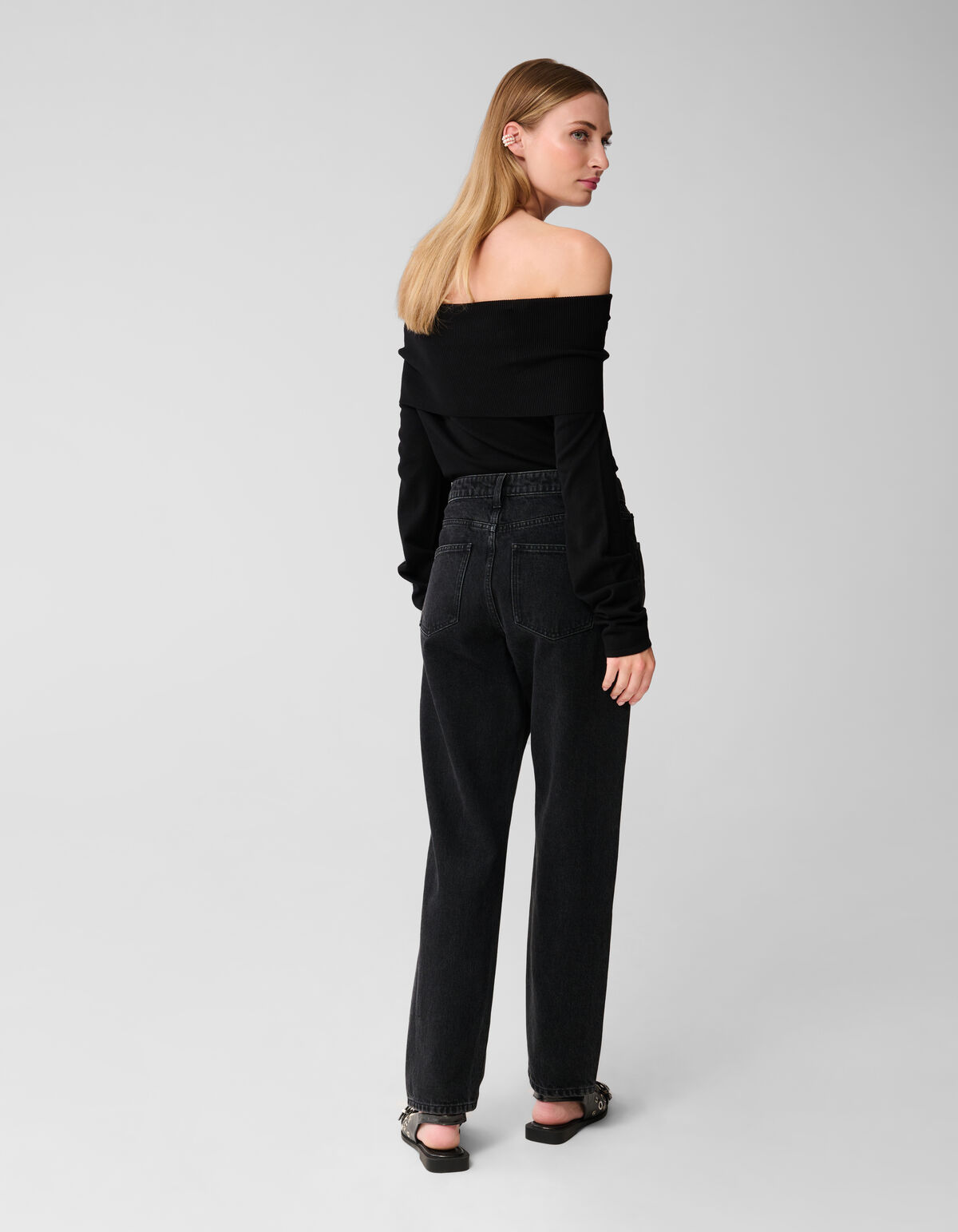 Schulterfreie Pullover Schwarz SHOEBY WOMEN