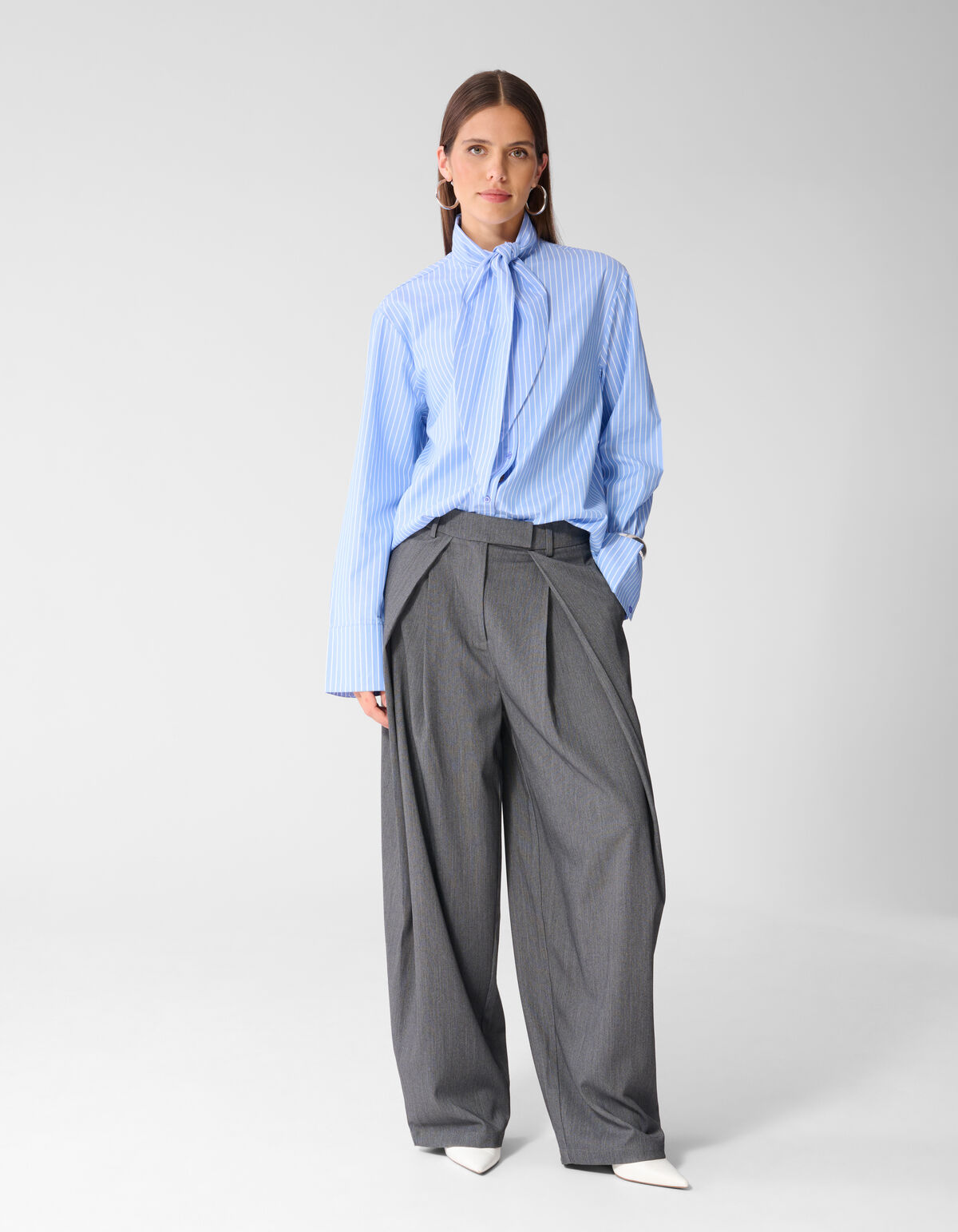 Oversize-Schalbluse hellblau SHOEBY WOMEN