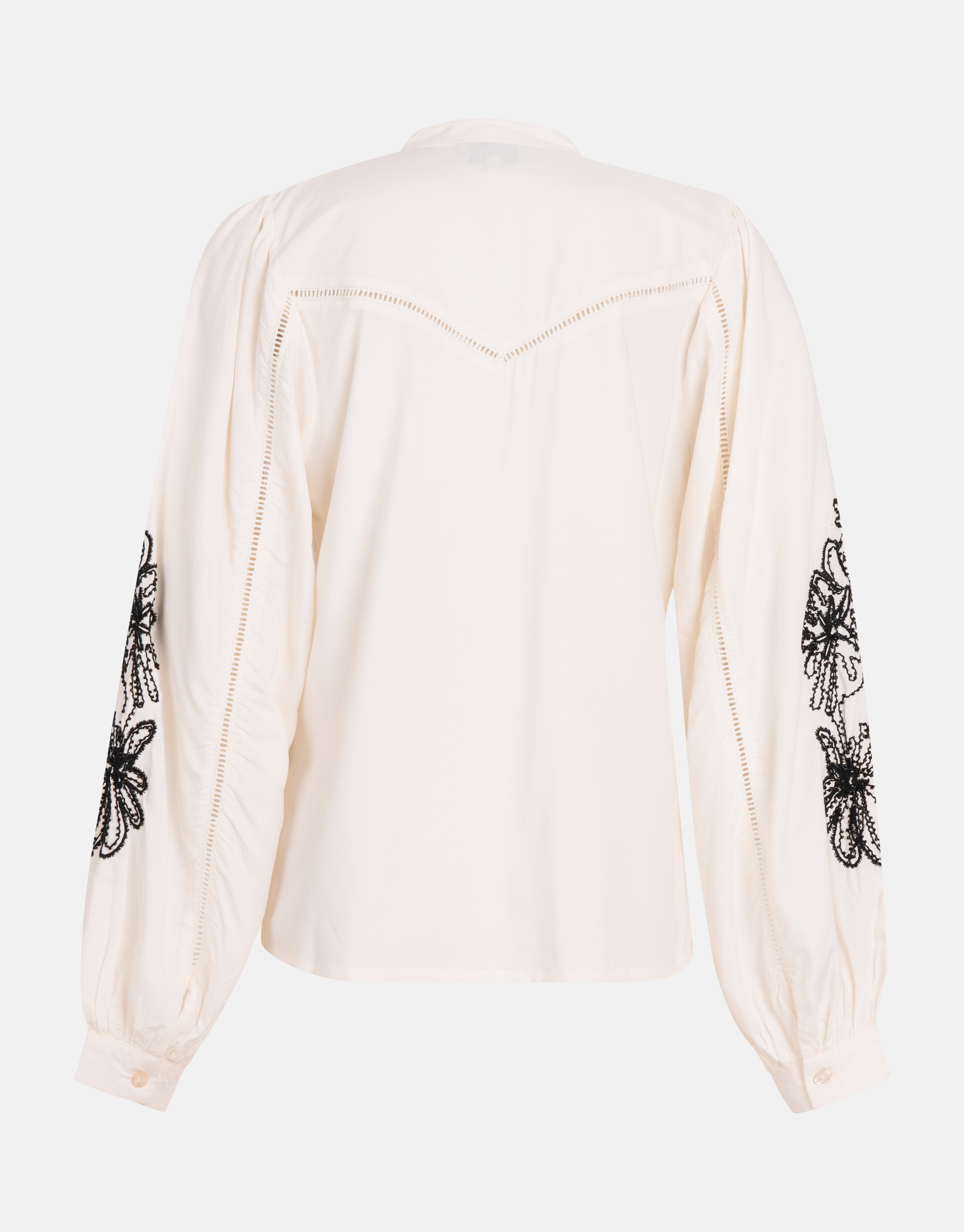 Beaded Embroidery Blouse Gebroken Wit SHOEBY WOMEN