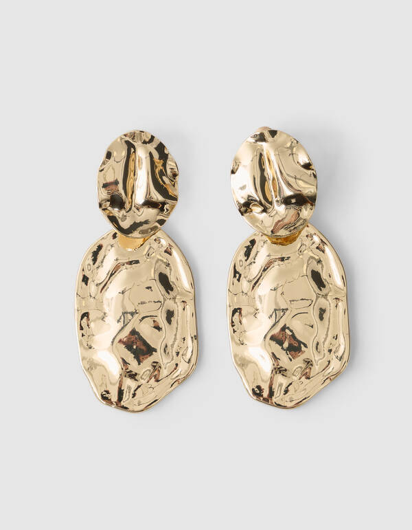 Ohrringe in organischer Form, Gold SHOEBY ACCESSOIRES