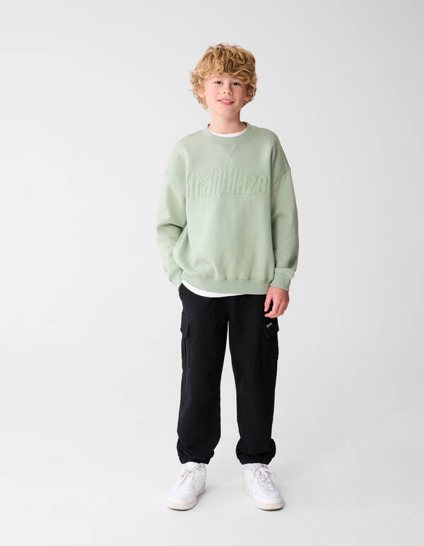 Trailraze Kunstwerk Pullover Grün SHOEBY BOYS
