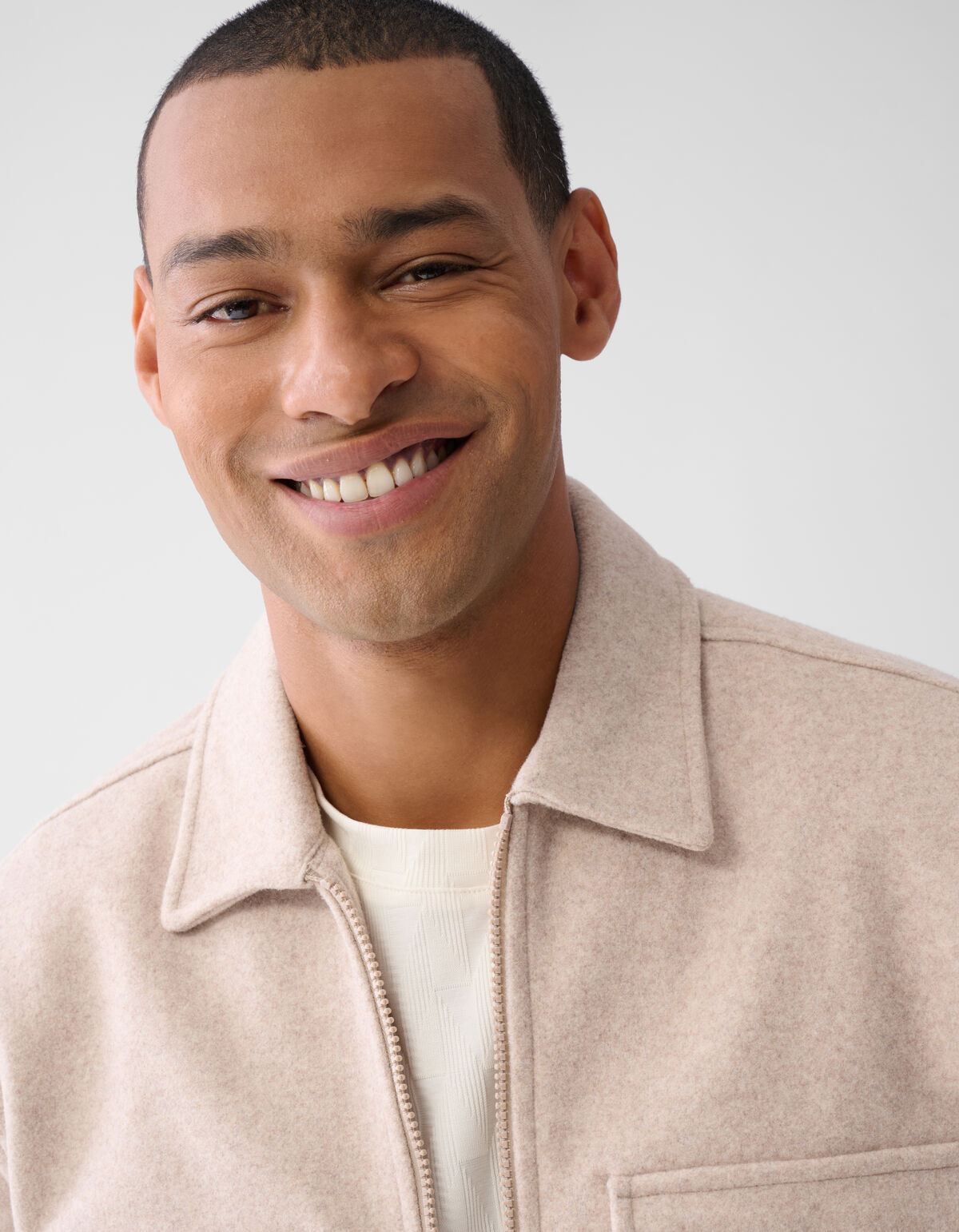 Zip-Overshirt Sand SHOEBY MEN