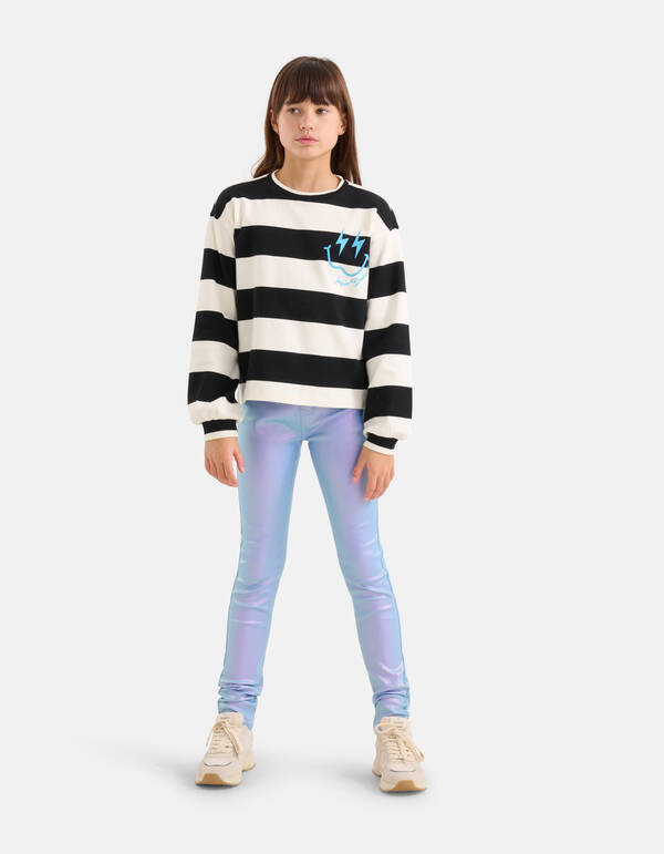 Holographisch beschichtete Treggings Hellviolett SHOEBY GIRLS