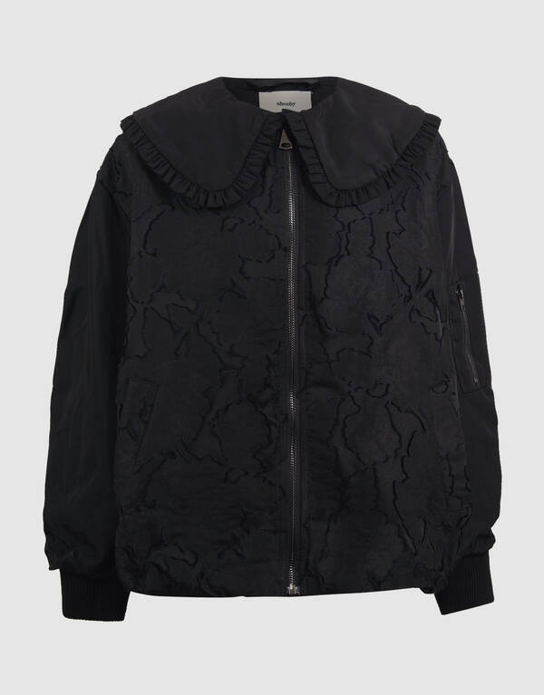 Bomberjacke mit Kragen in Schwarz SHOEBY GIRLS