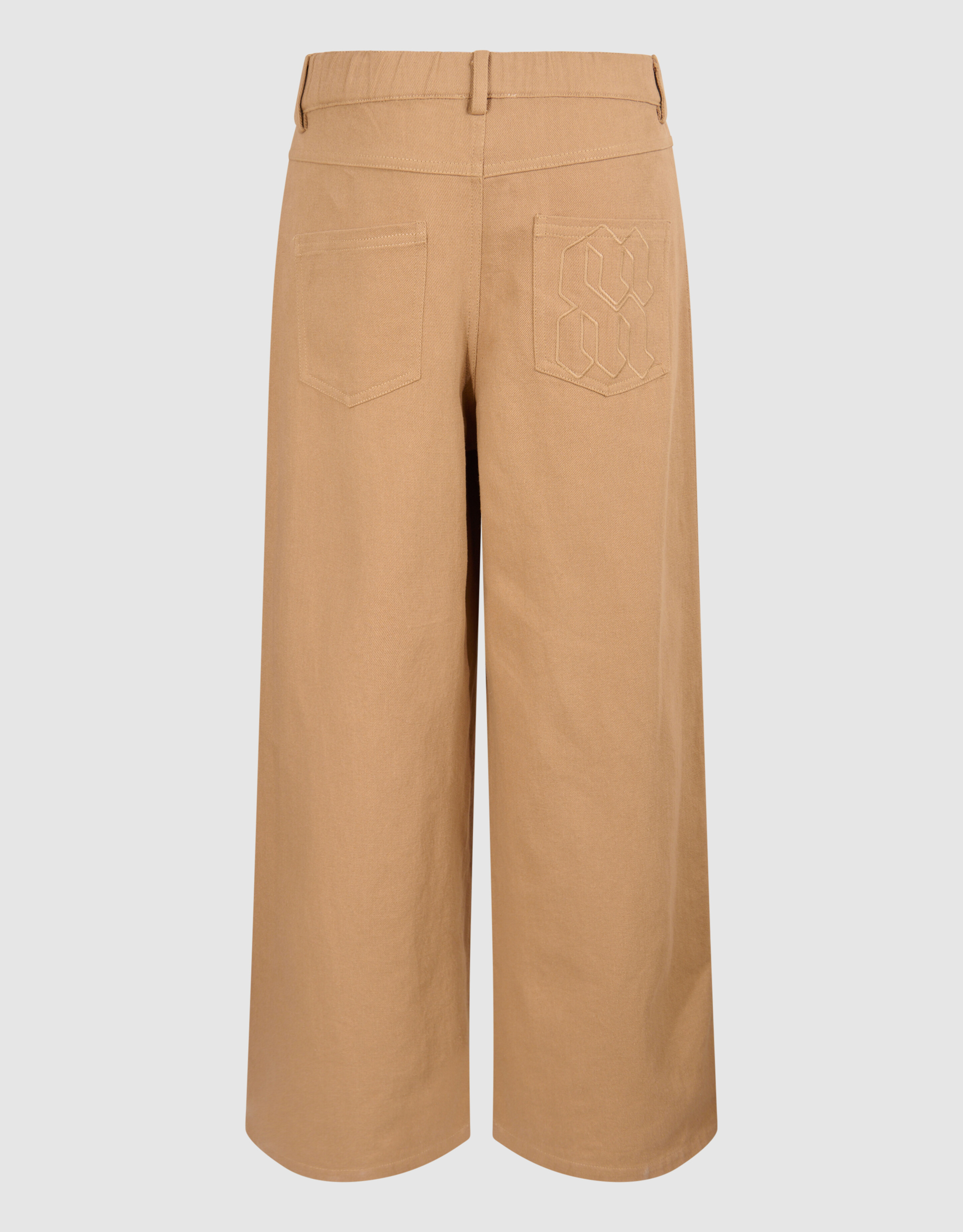 Embroidery Wide Leg Jeans Camel By Mieke SHOEBY WOMEN