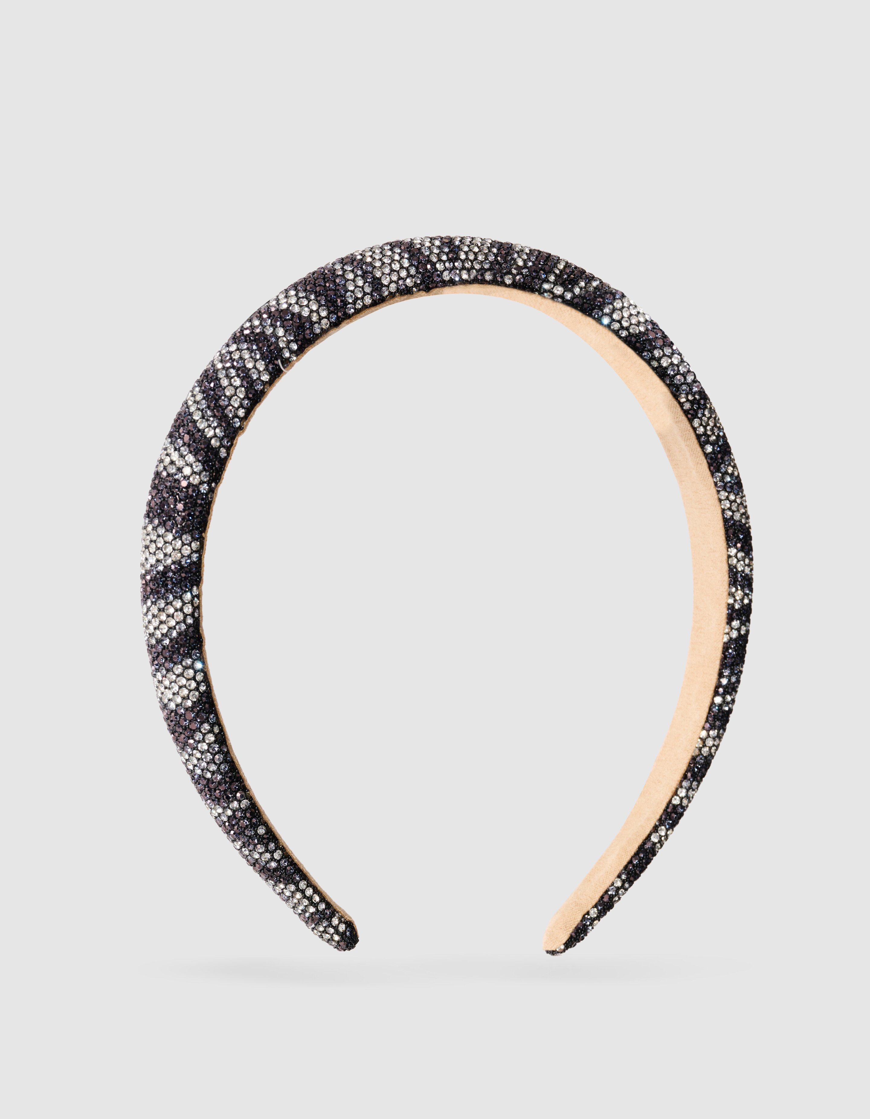 Strass Zebra Haarband Schwarz SHOEBY ACCESSOIRES