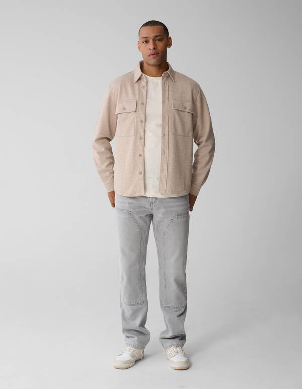 Weiches Overshirt Sand SHOEBY MEN