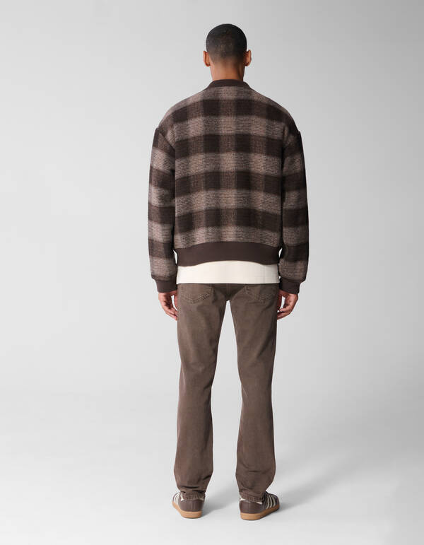 Soft Check Bomberjacke Braun SHOEBY MEN