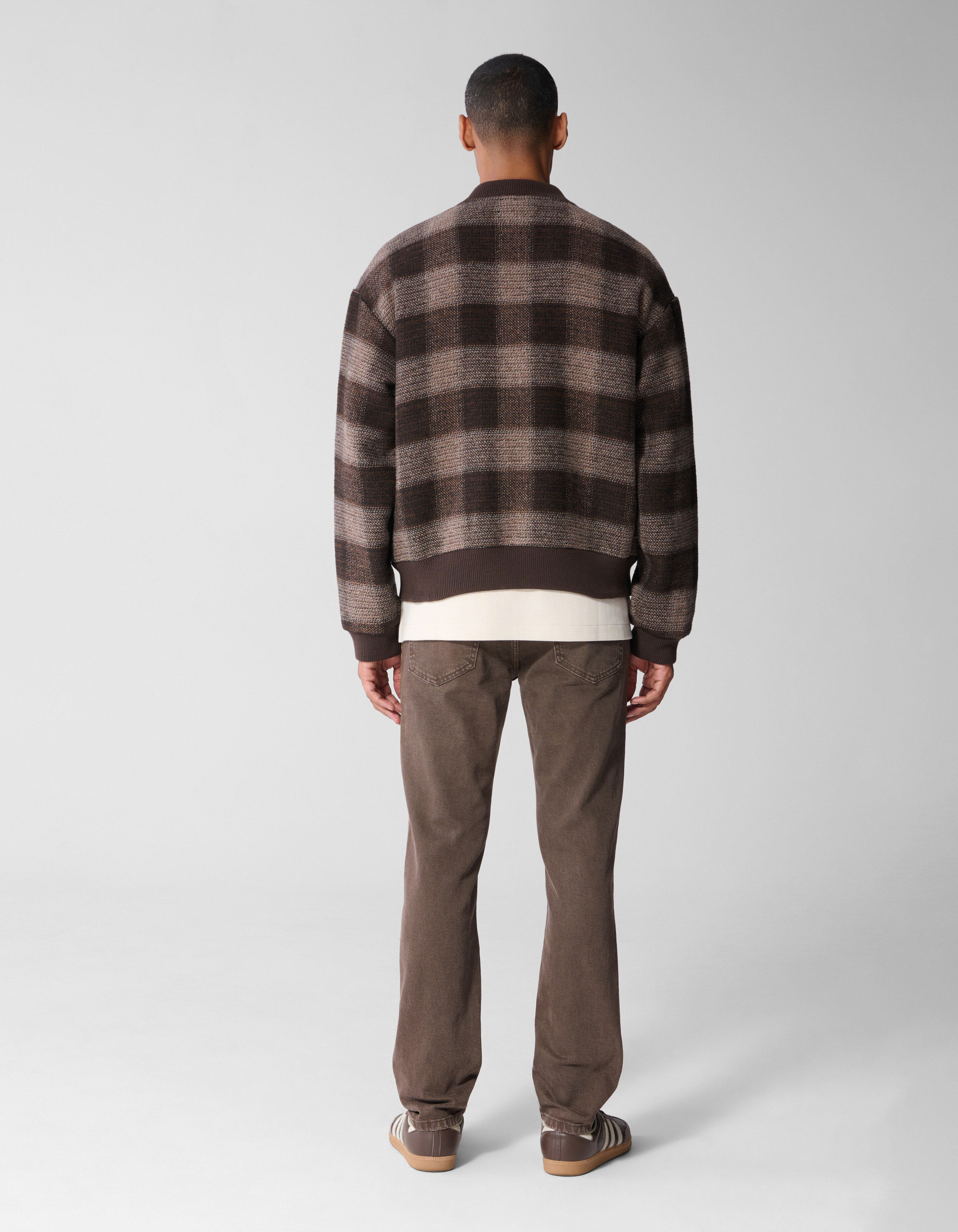Soft Check Bomberjacke Braun SHOEBY MEN