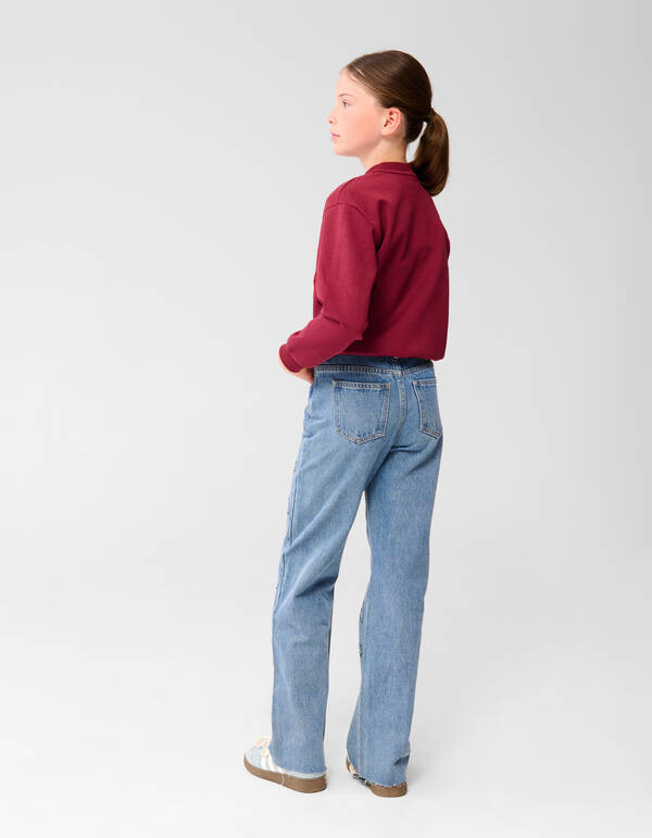 Ruffle Heart Pullover Dunkelrot SHOEBY GIRLS