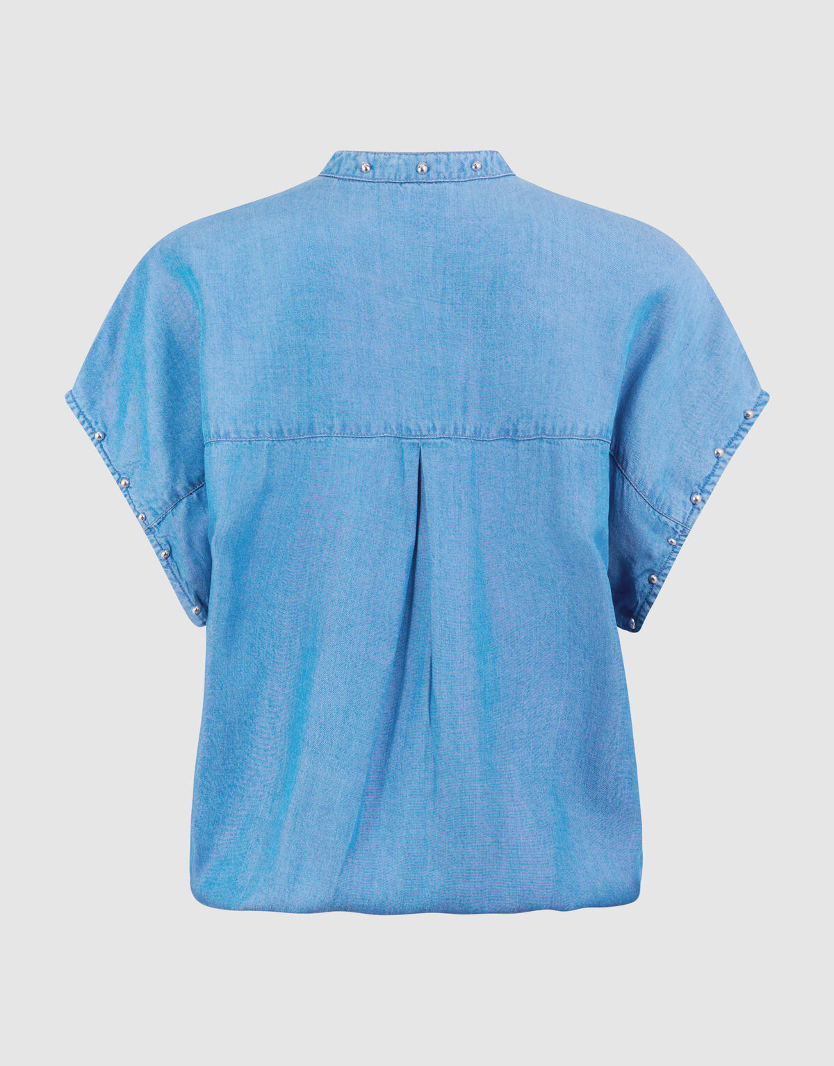 Studs Denim Bluse Blau SHOEBY WOMEN