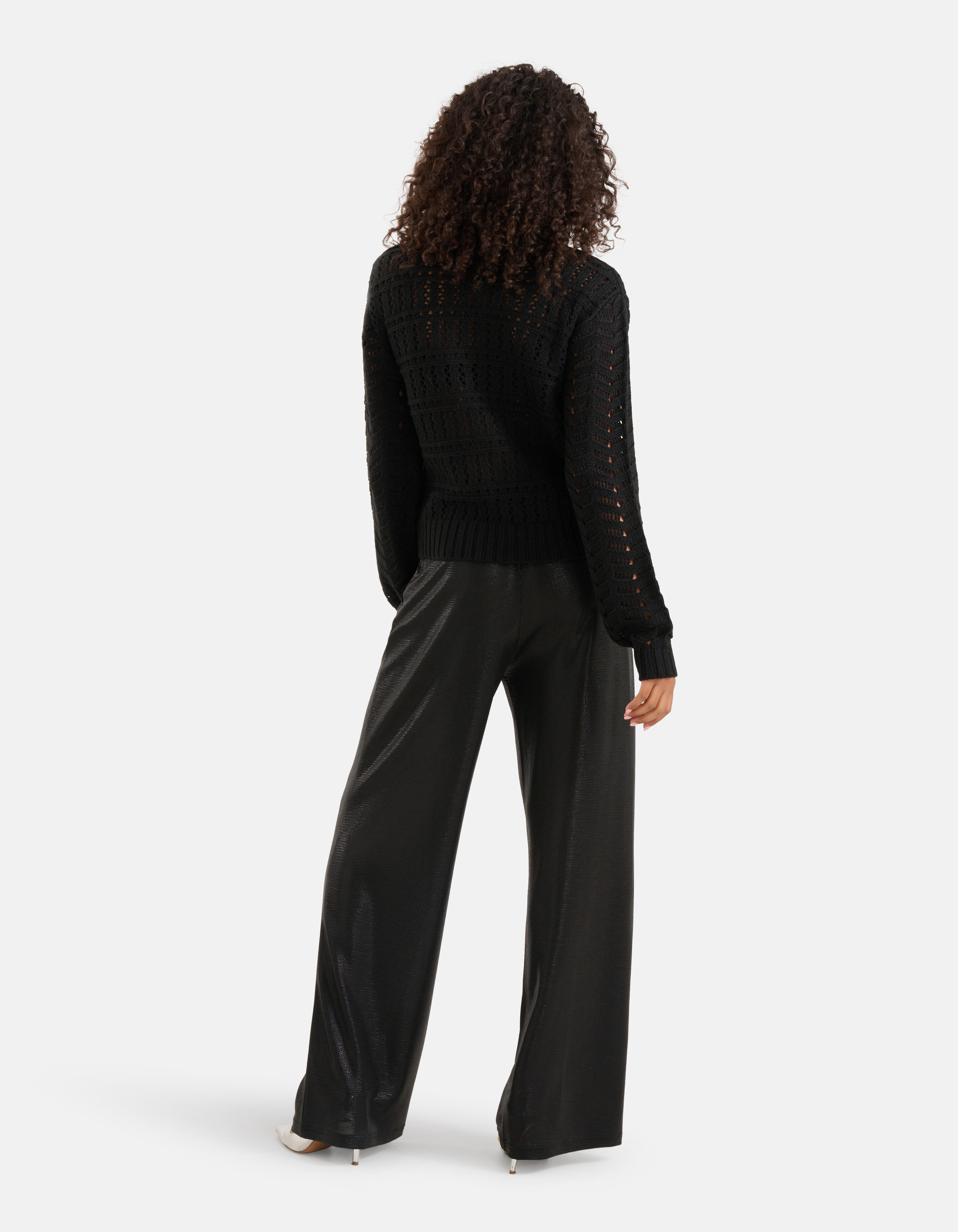 Open-knit Pullover Schwarz SHOEBY WOMEN