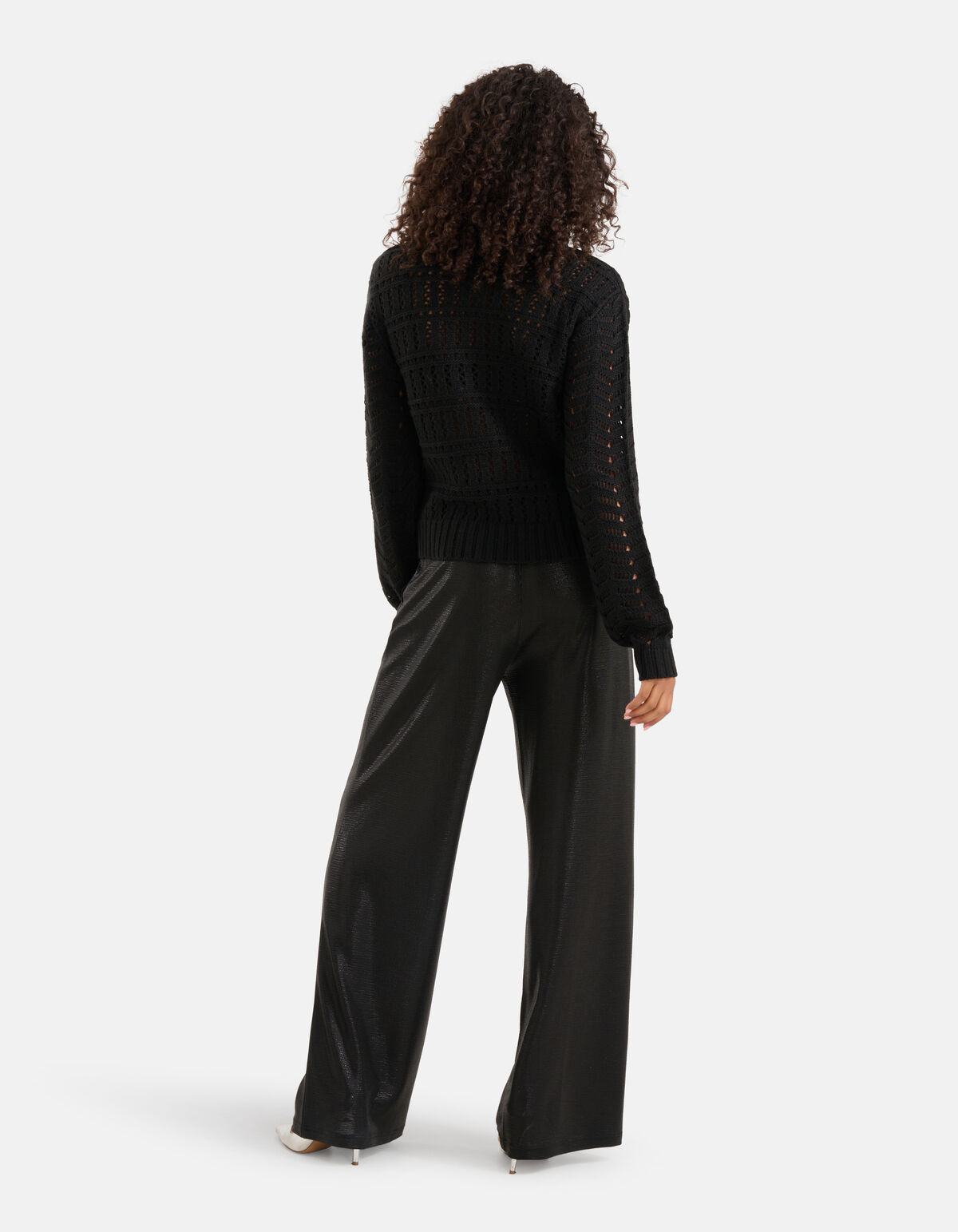 Open-knit Pullover Schwarz SHOEBY WOMEN