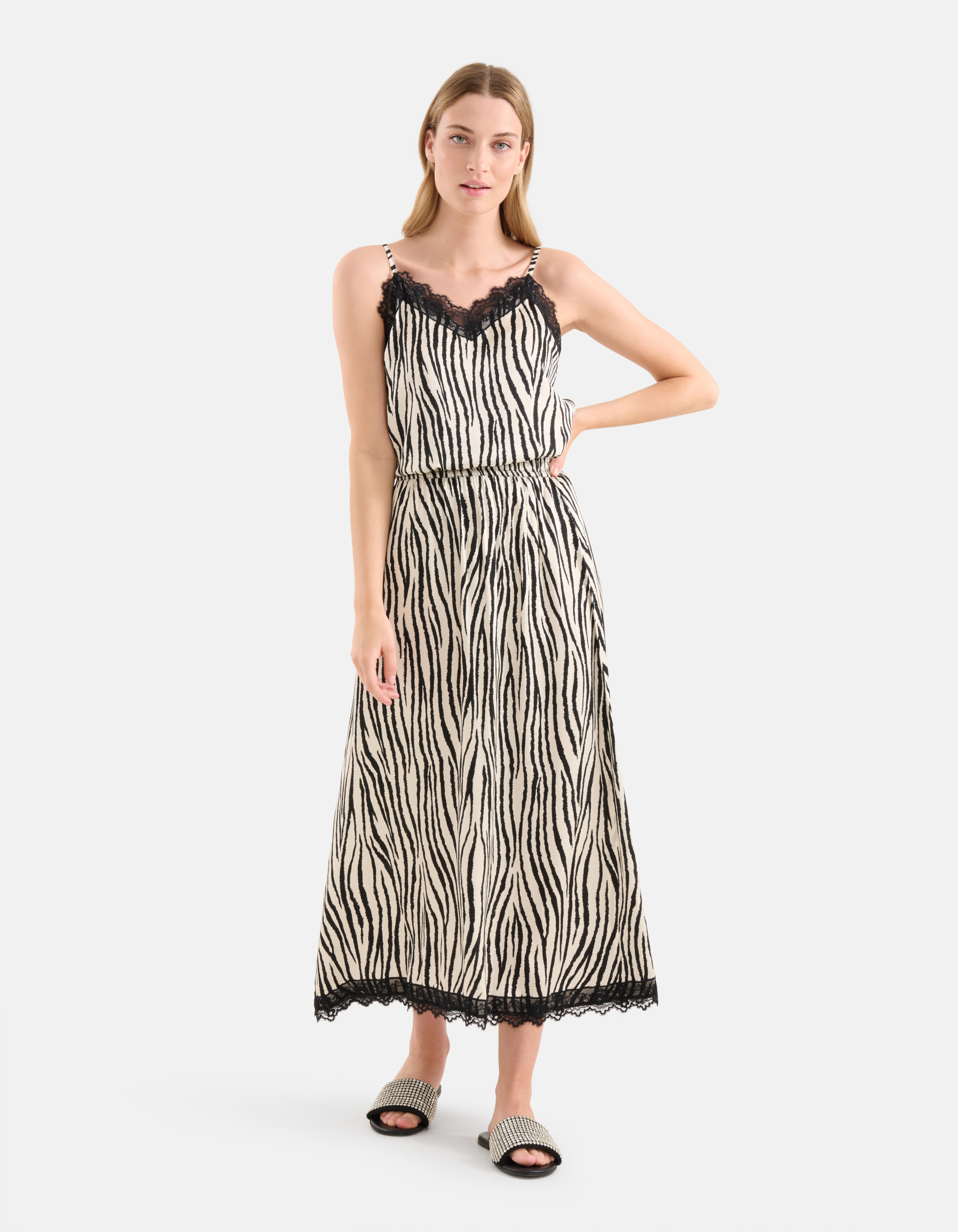 Zebra bedruckter Rock Schwarz/Weiß SHOEBY WOMEN