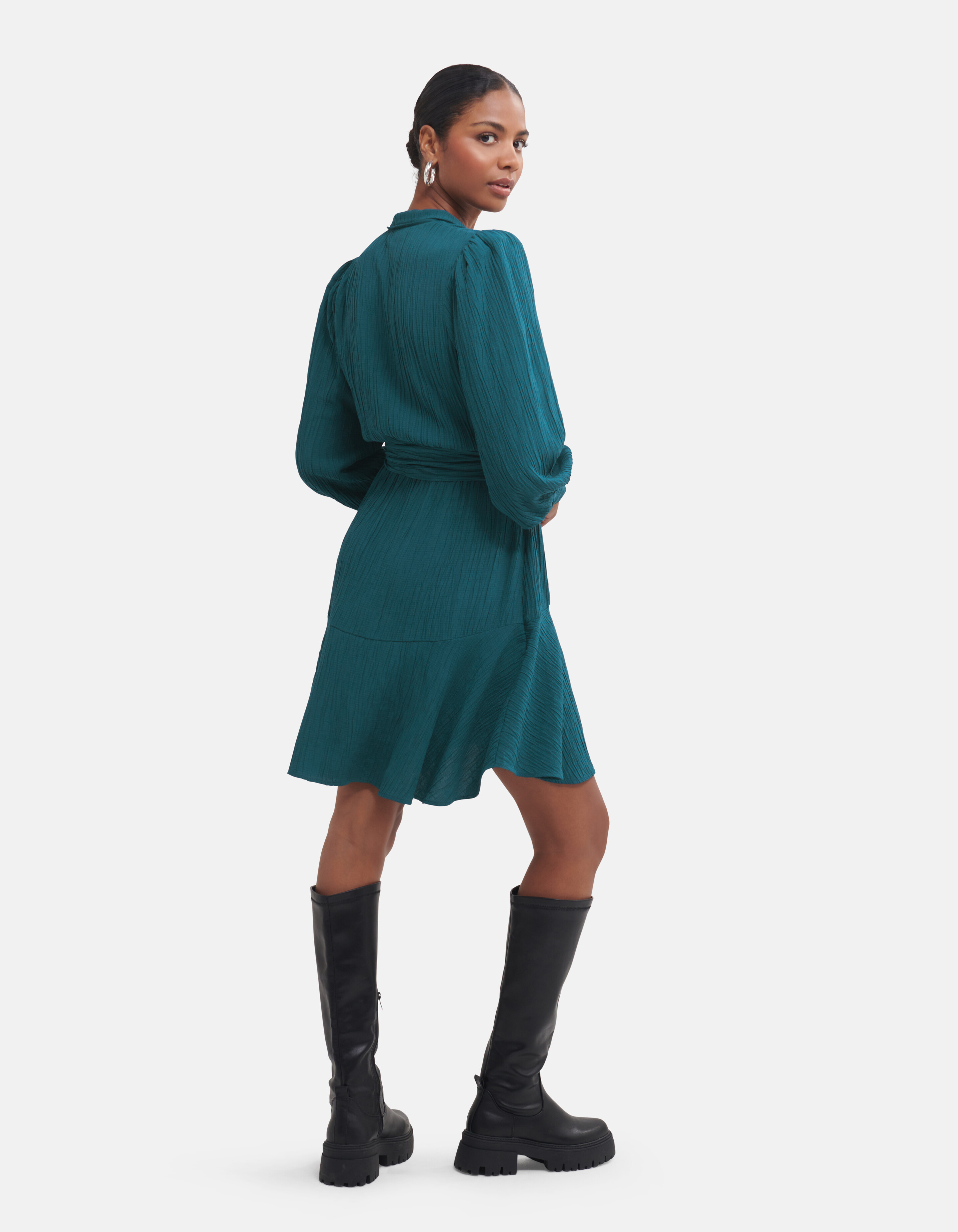 Crinkle-Kleid Blau von Fred SHOEBY WOMEN