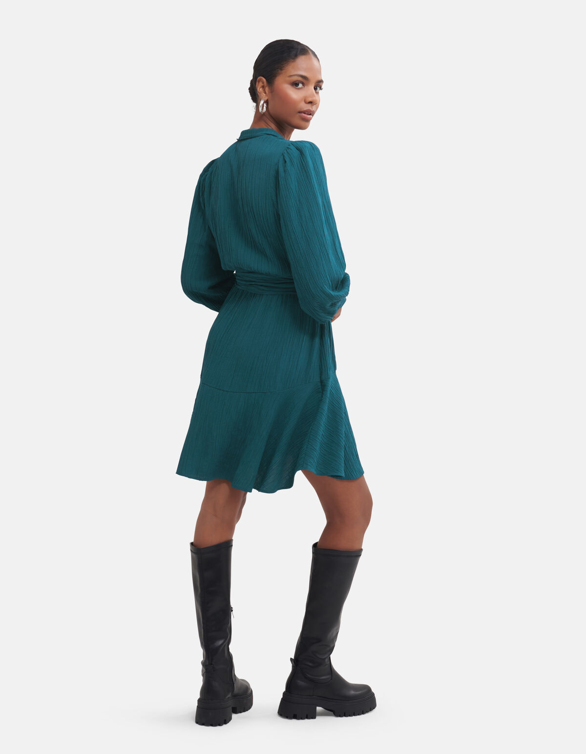 Crinkle-Kleid Blau SHOEBY WOMEN