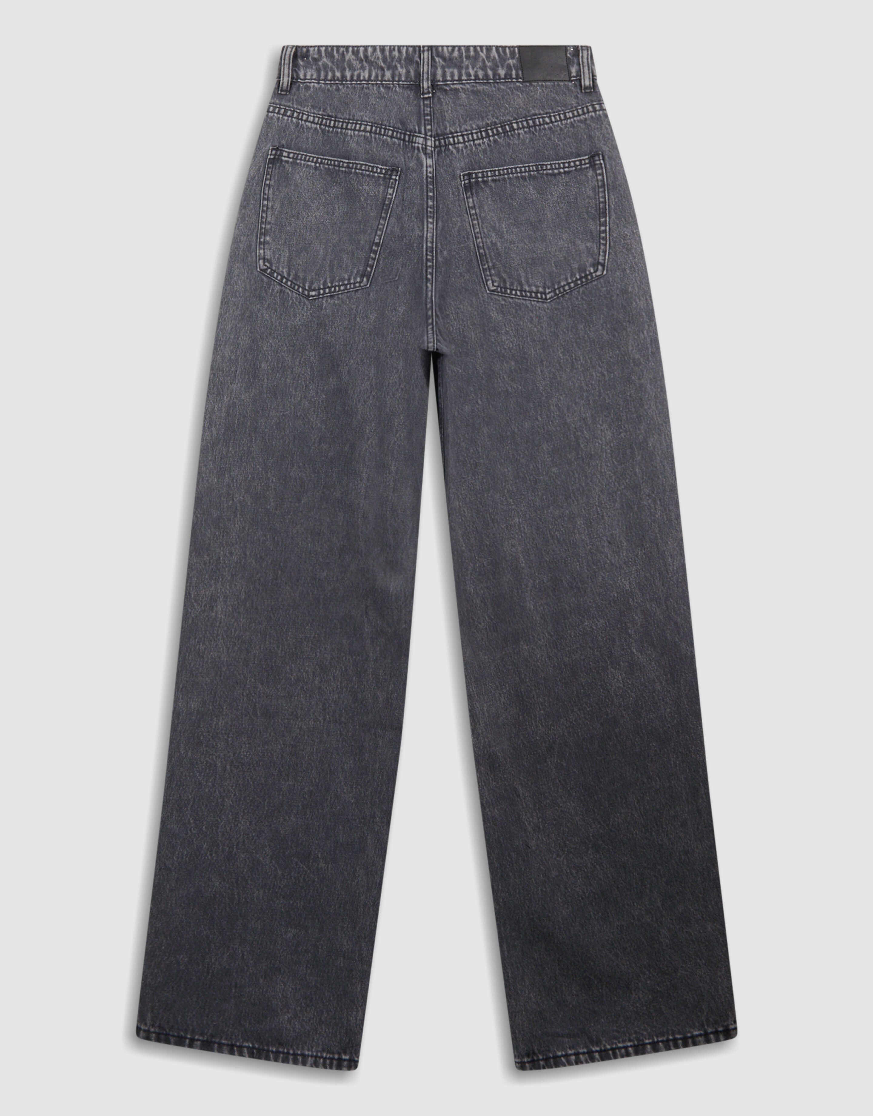 Jeans mit weitem Bein und Nieten in Grau SHOEBY WOMEN