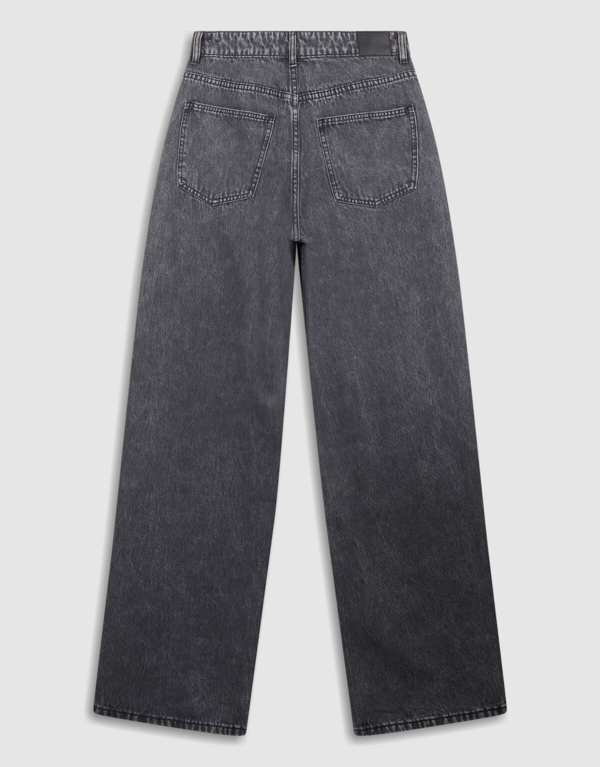 Jeans mit weitem Bein und Nieten in Grau SHOEBY WOMEN