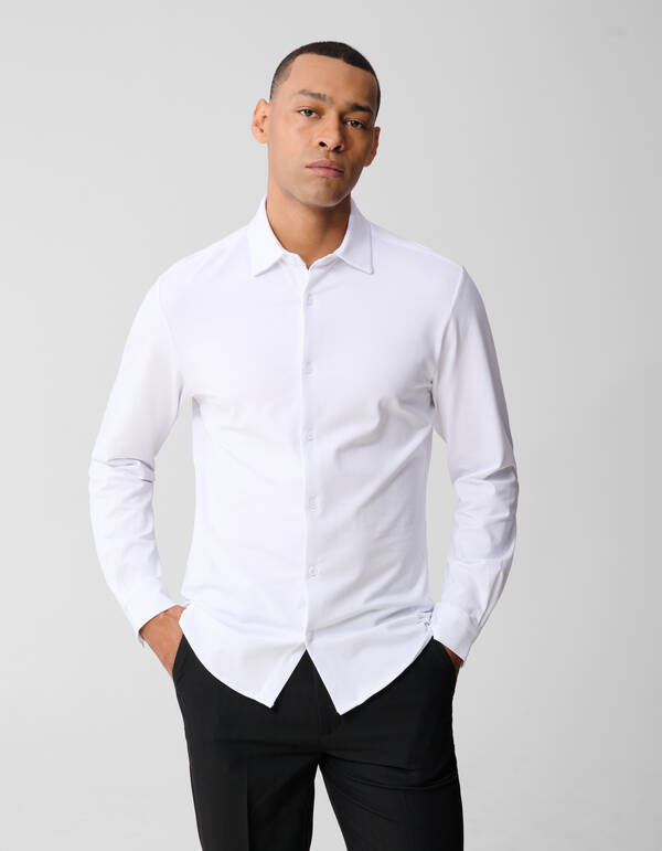 Weißes Hemd aus Baumwolle SHOEBY MEN