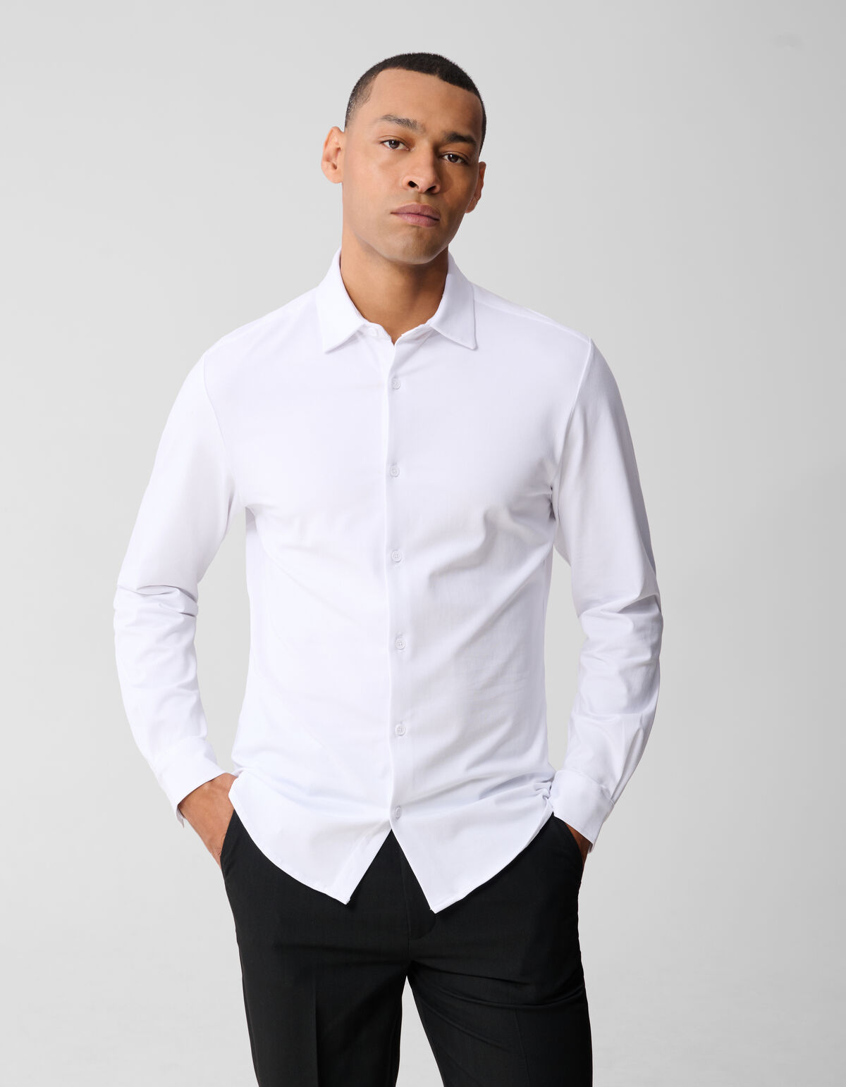 Weißes Hemd aus Baumwolle SHOEBY MEN