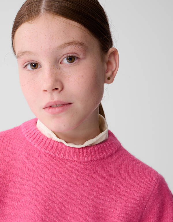 Pullover mit offener Rückseite und Schleife Rosa SHOEBY GIRLS