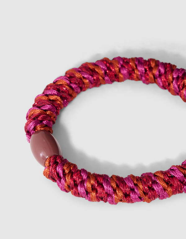 Lurex-Haargummi Dunkelrosa/Orange SHOEBY ACCESSOIRES