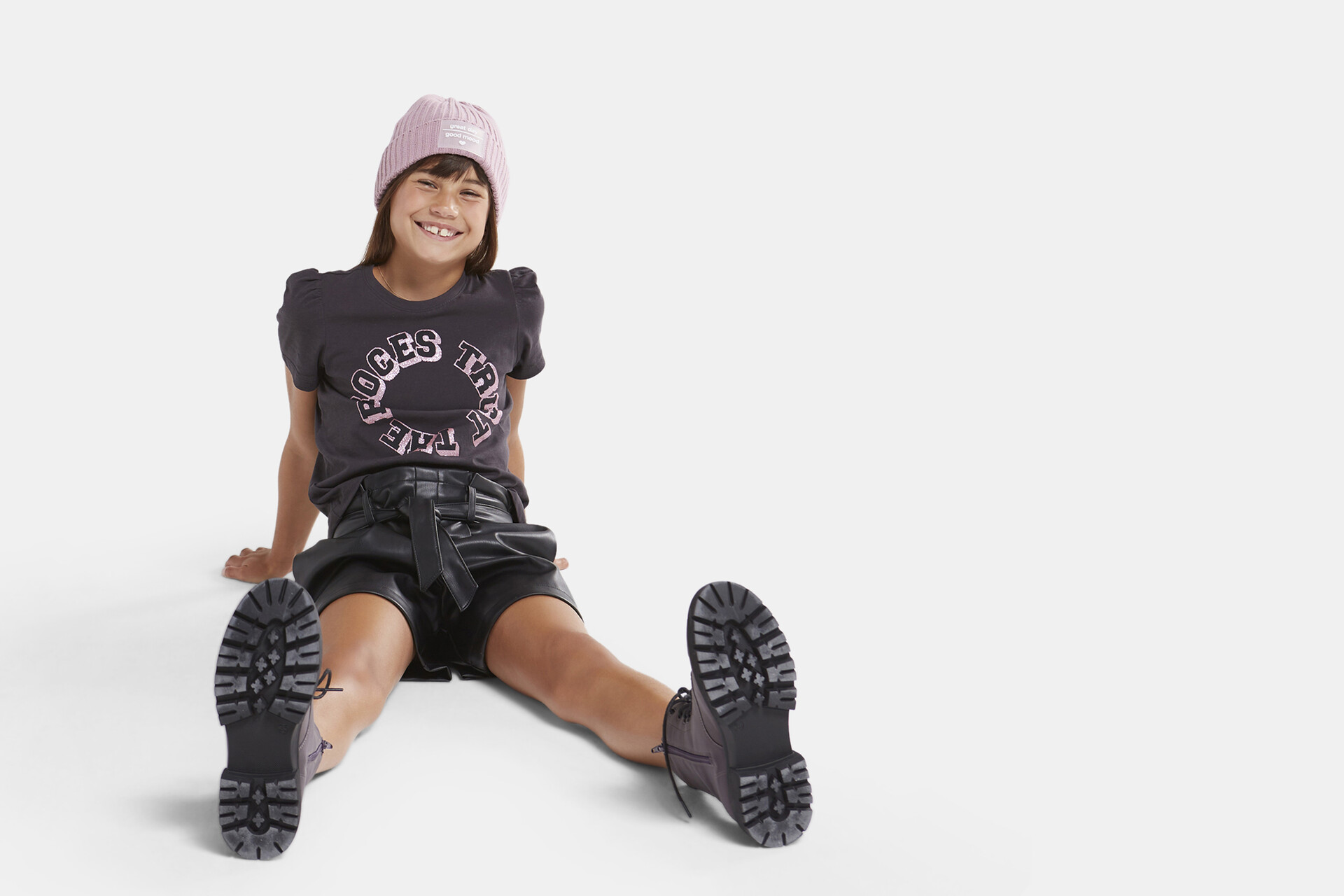 Glitzer T-Shirt mit Puffärmel JILL&MITCH