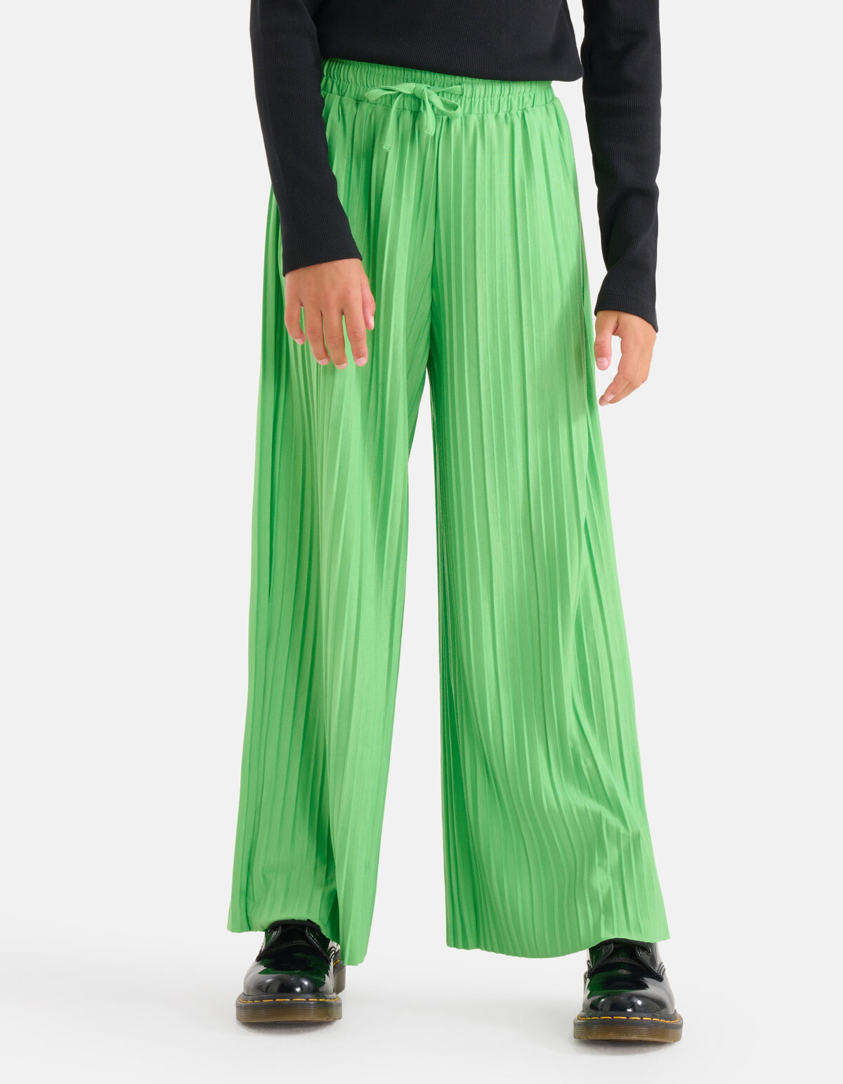 Plisse Palazzo-Hose Gr&uuml;n SHOEBY GIRLS