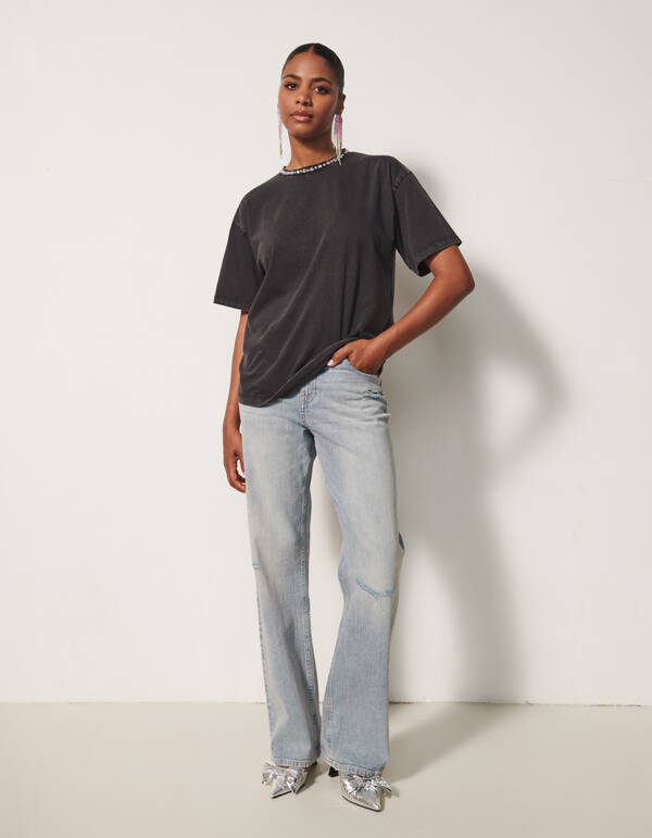 Weit geschnittene Jeans Hellblau von Fred SHOEBY WOMEN