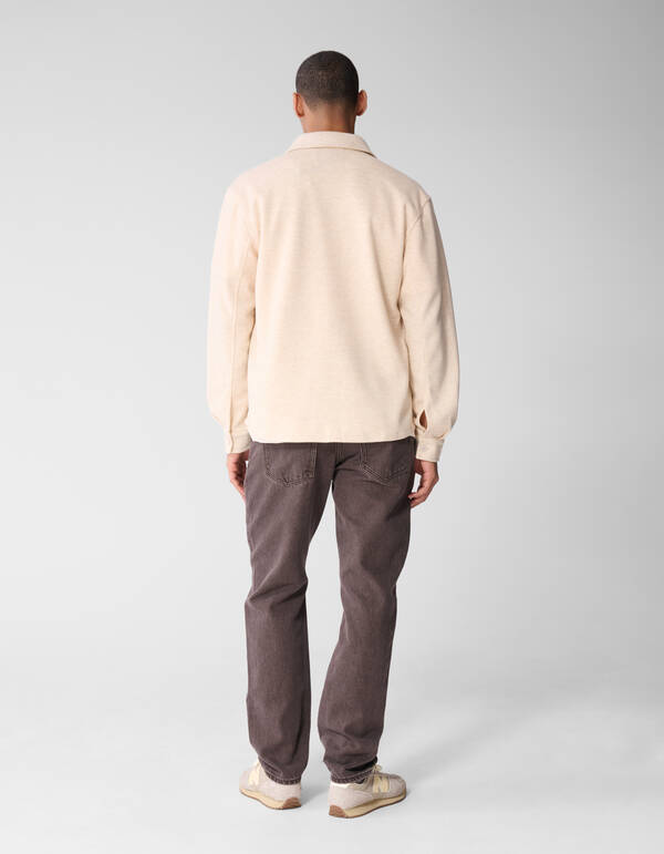 Washed Straight Fit Hose Dunkelbraun SHOEBY MEN