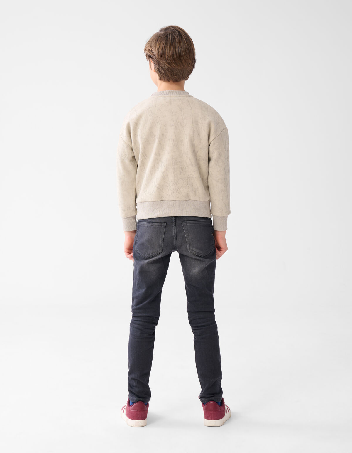 Bedrucktes Sweatshirt hellgrau SHOEBY BOYS