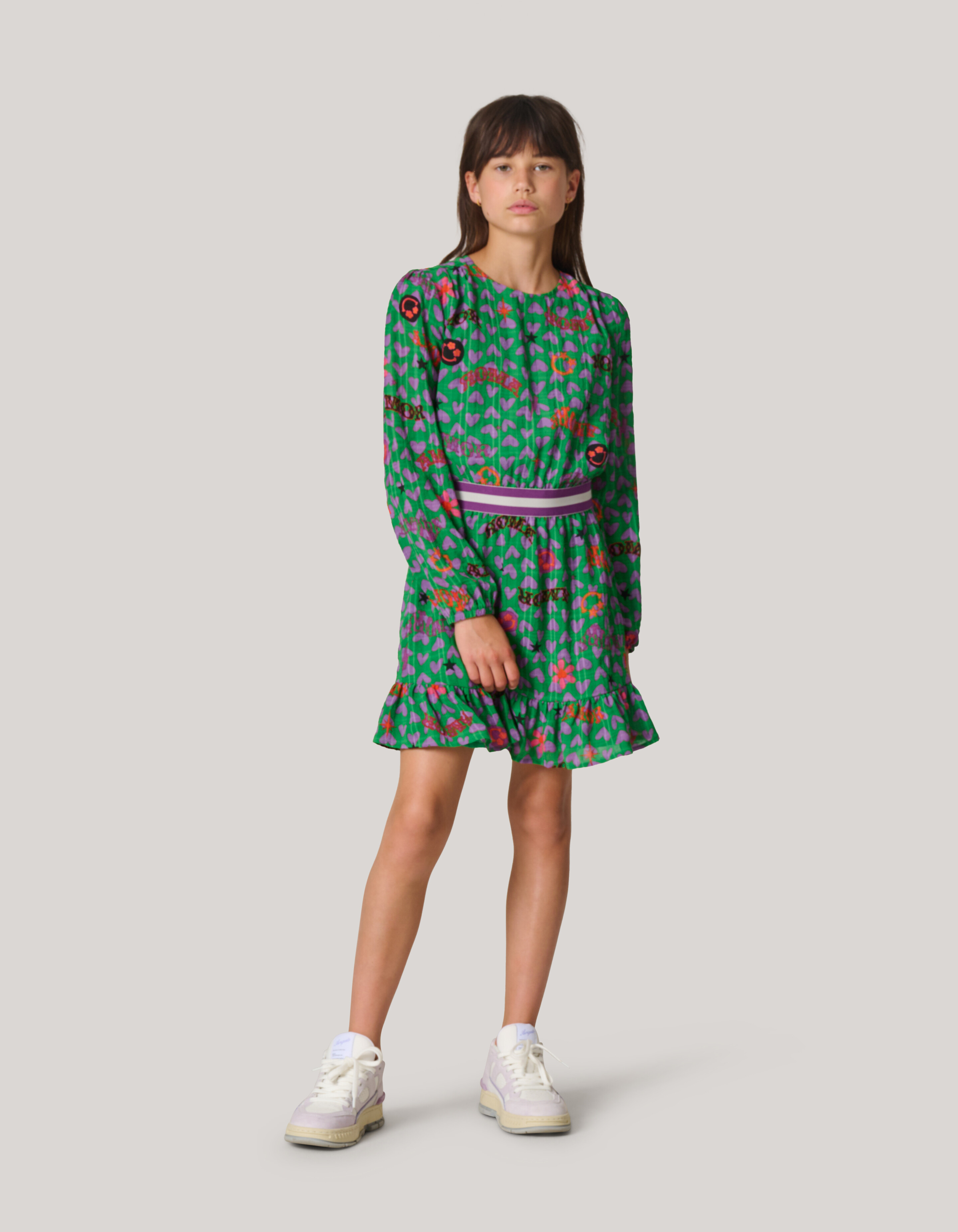 Bedrucktes Kleid Grün SHOEBY GIRLS
