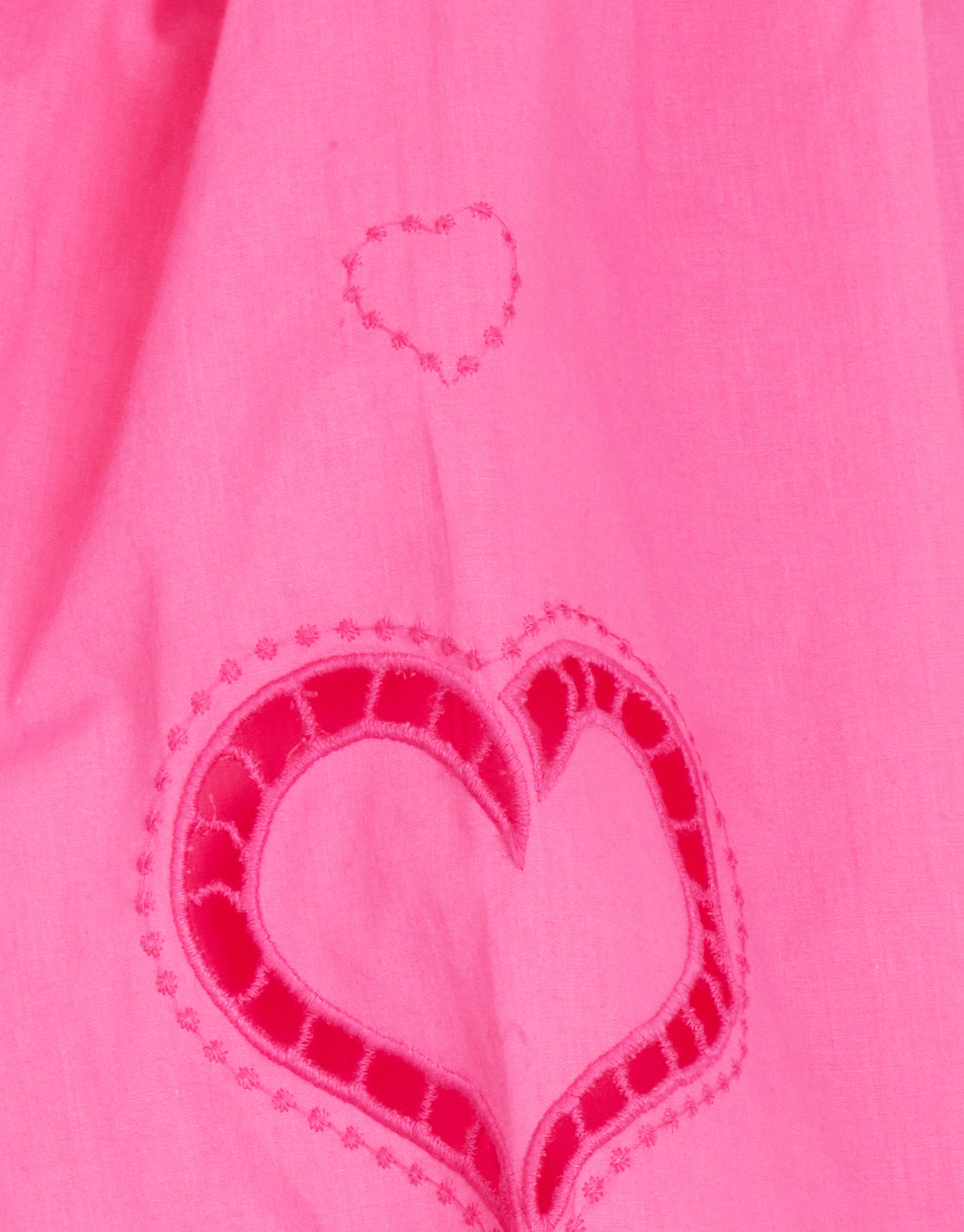 Popeline-Stickerei Bluse Rosa SHOEBY GIRLS