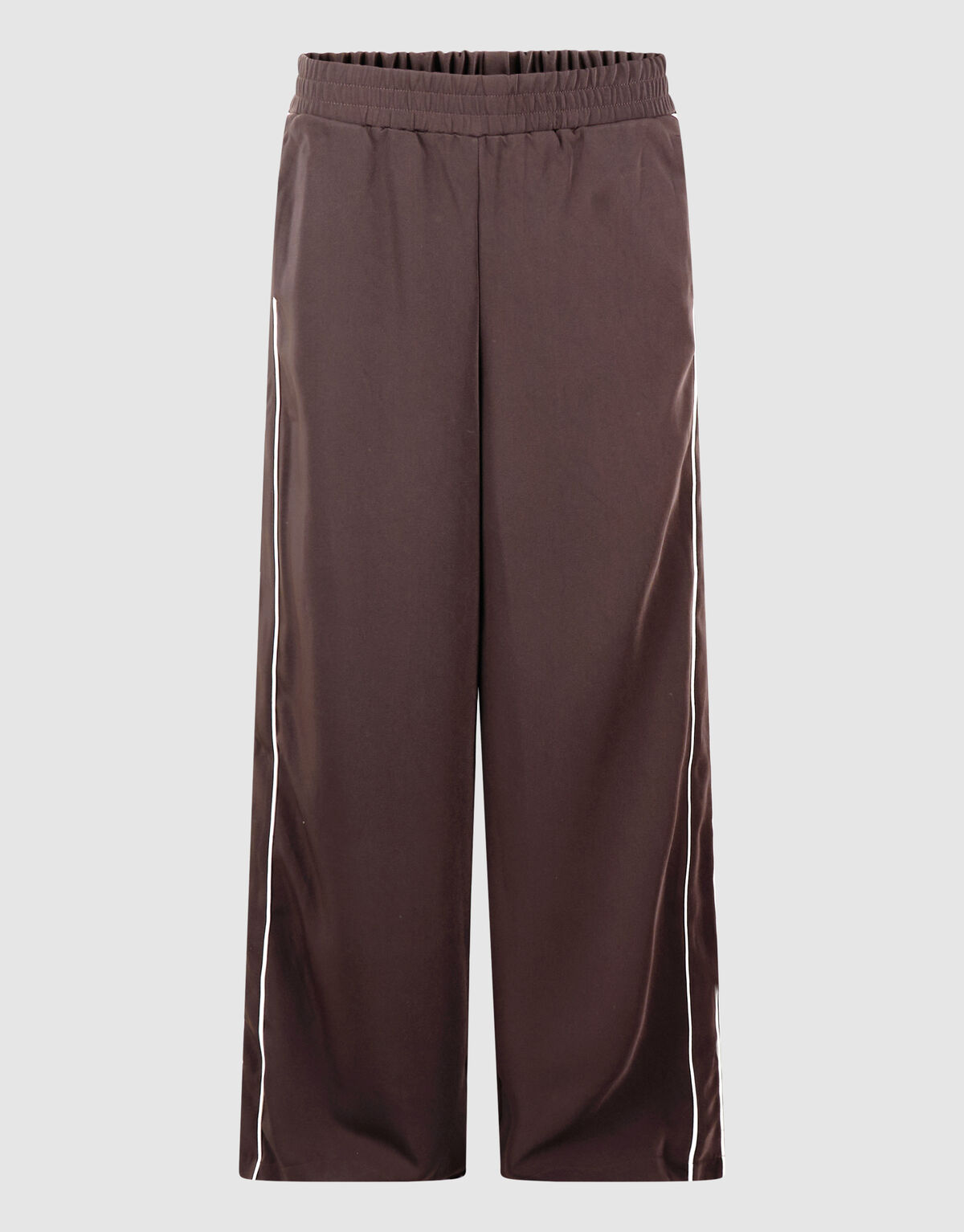 Sporty Piping Wide Leg Fit Hose Dunkelbraun SHOEBY WOMEN