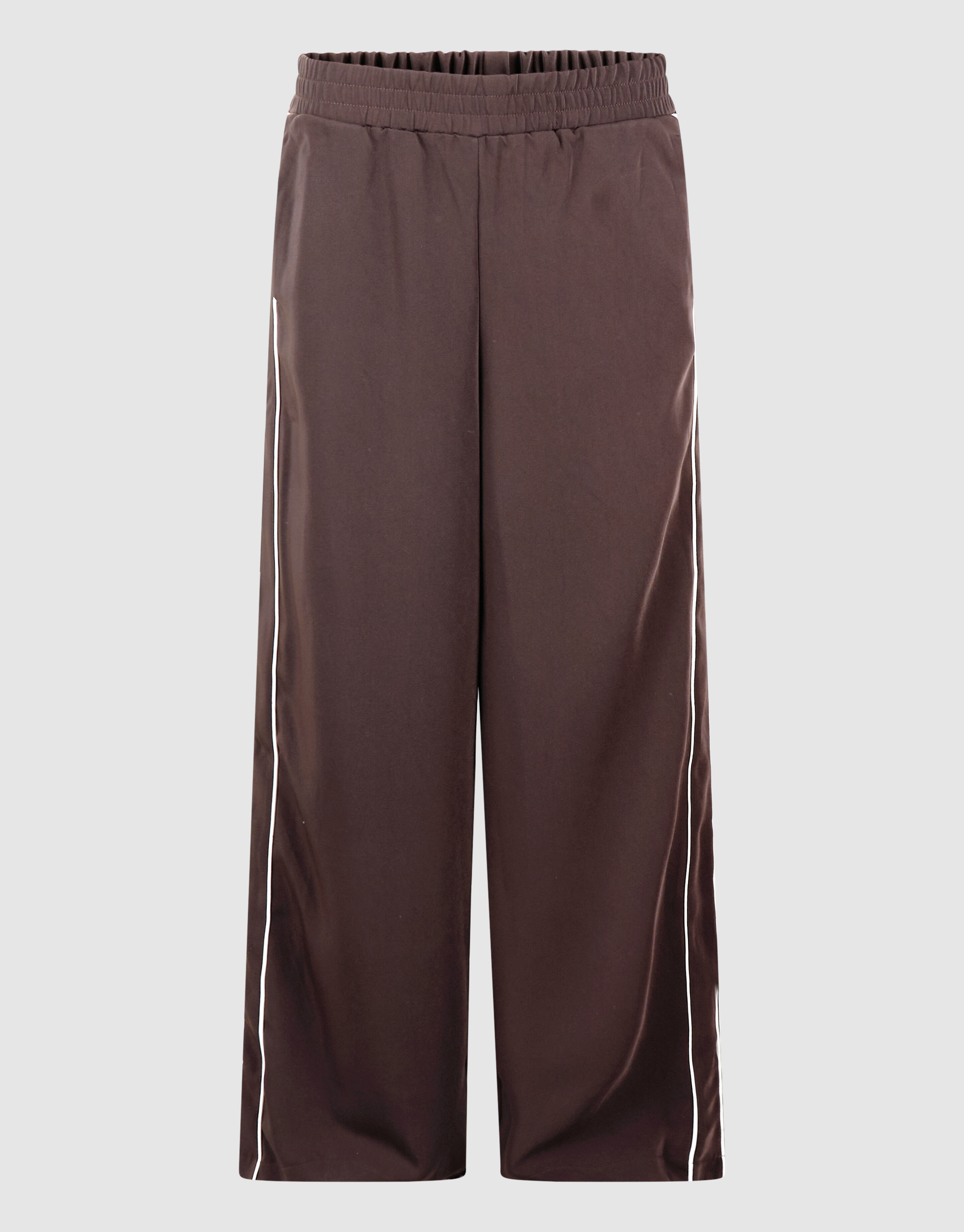 Sporty Piping Wide Leg Fit Hose Dunkelbraun SHOEBY WOMEN