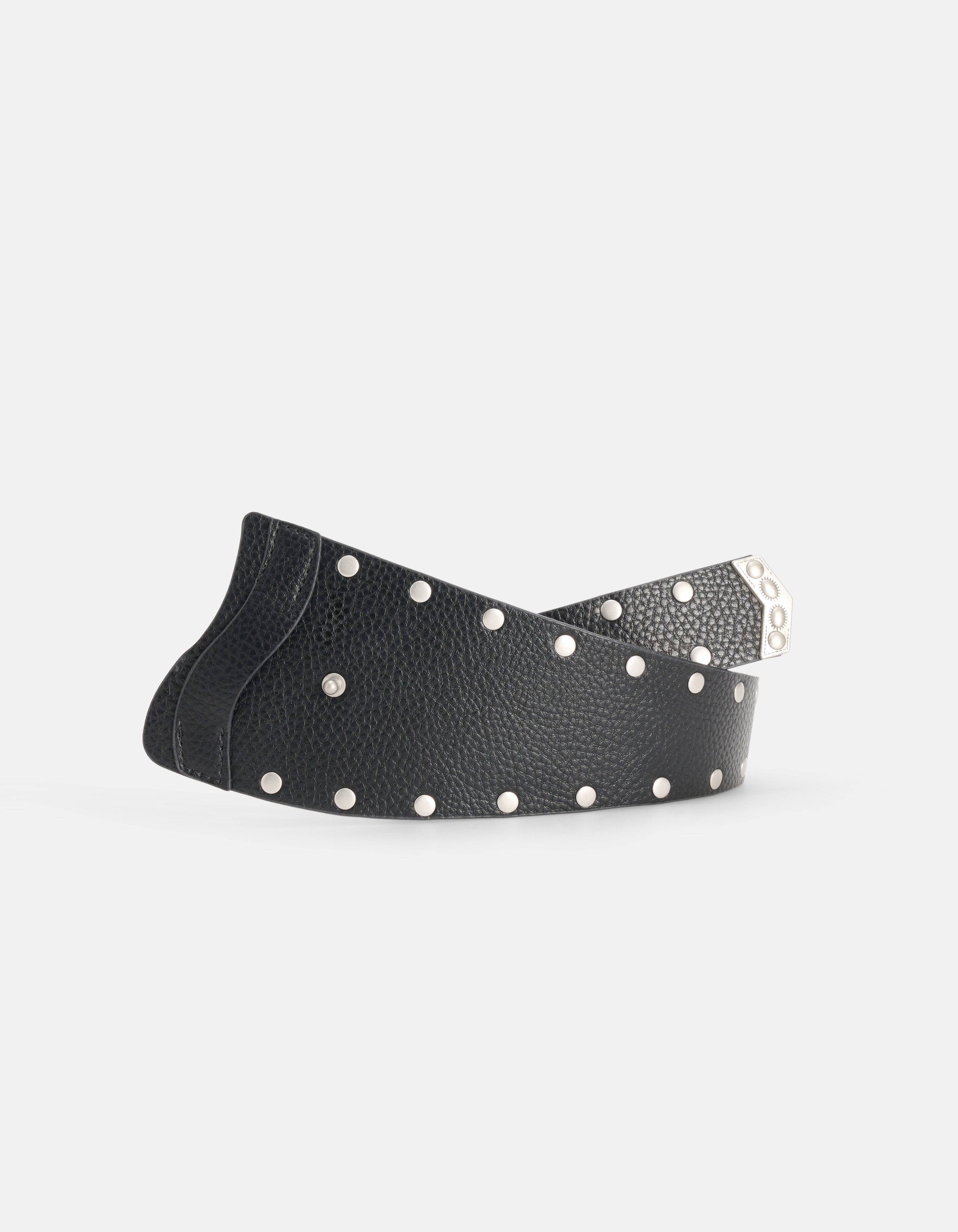 Taillengürtel mit Nieten Schwarz SHOEBY ACCESSOIRES