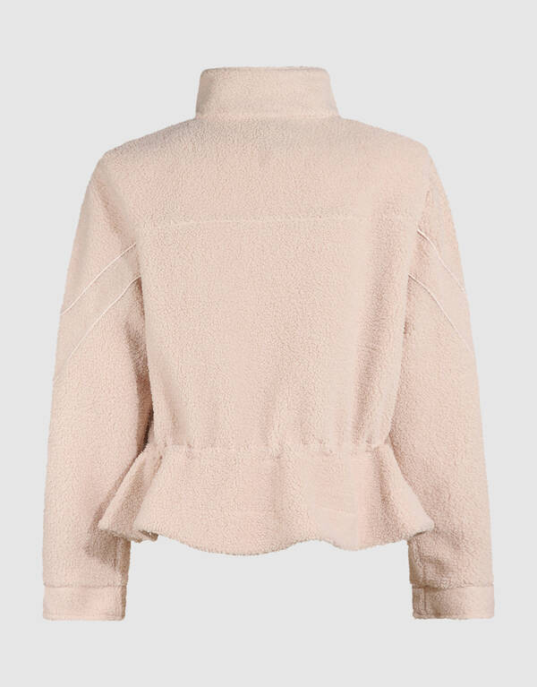 Teddy Peplum Pullover Ecru SHOEBY WOMEN