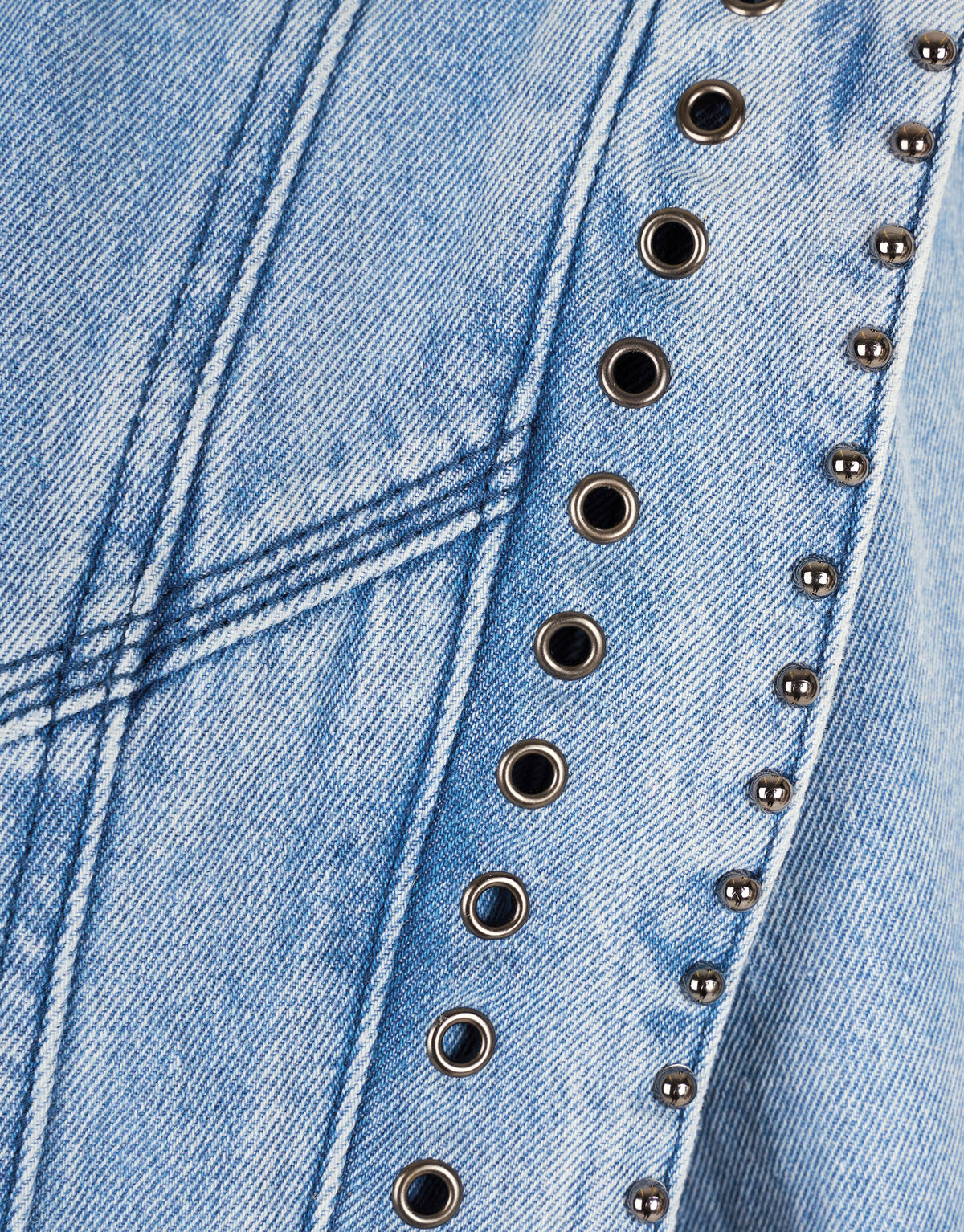 Zerst&ouml;rte Denim-Jacke Blau von Nicolette SHOEBY GIRLS