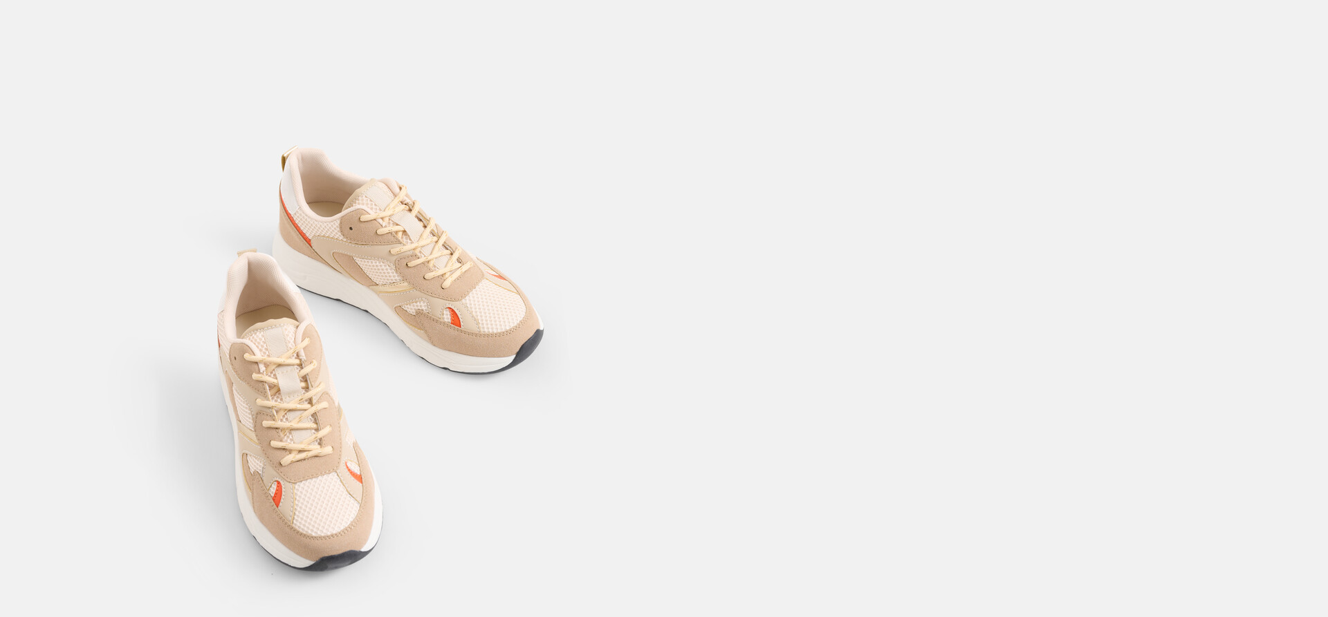 Metallic Sneakers Beige SHOEBY SHOES