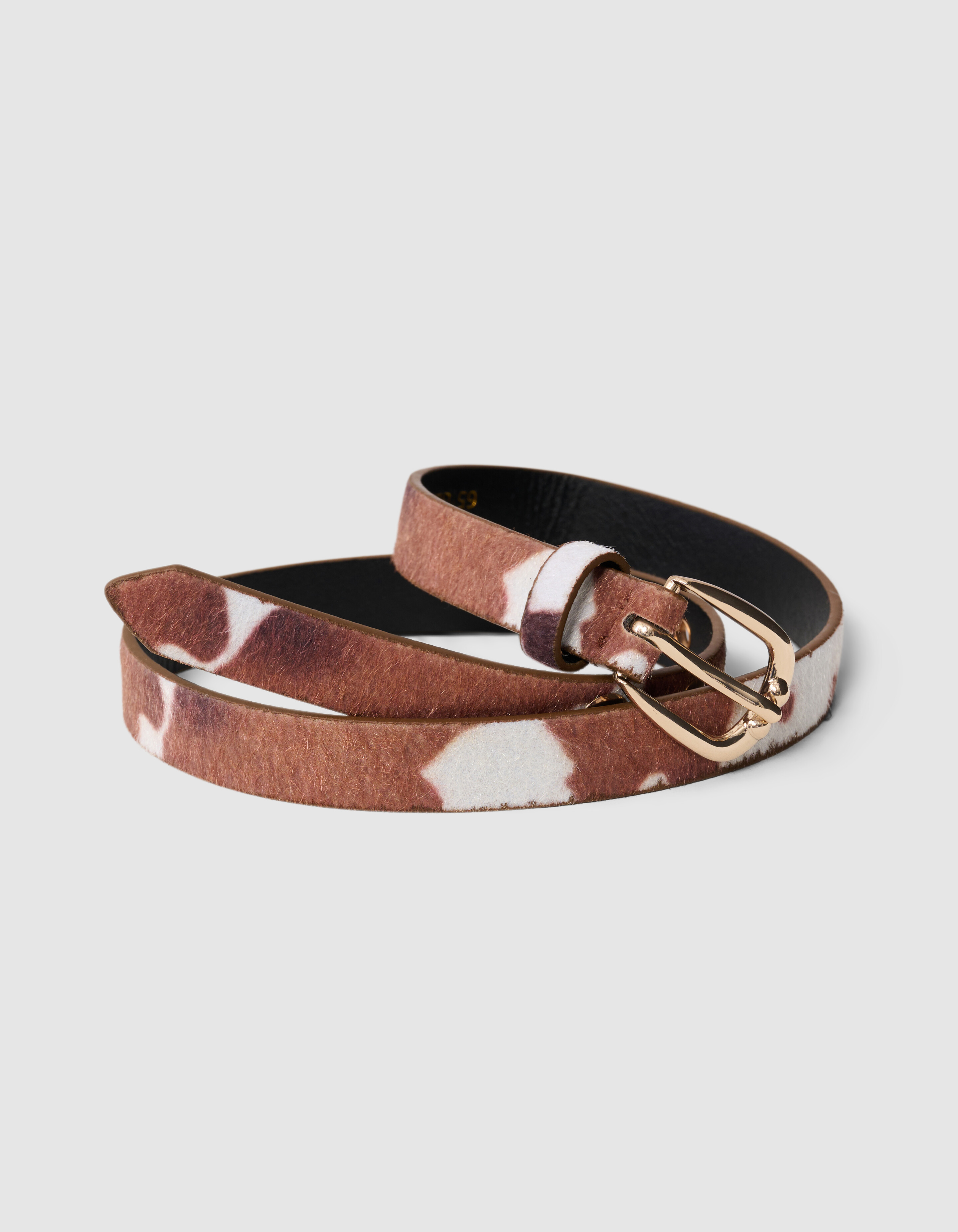 Hairy Cow Riem Bruin SHOEBY ACCESSOIRES