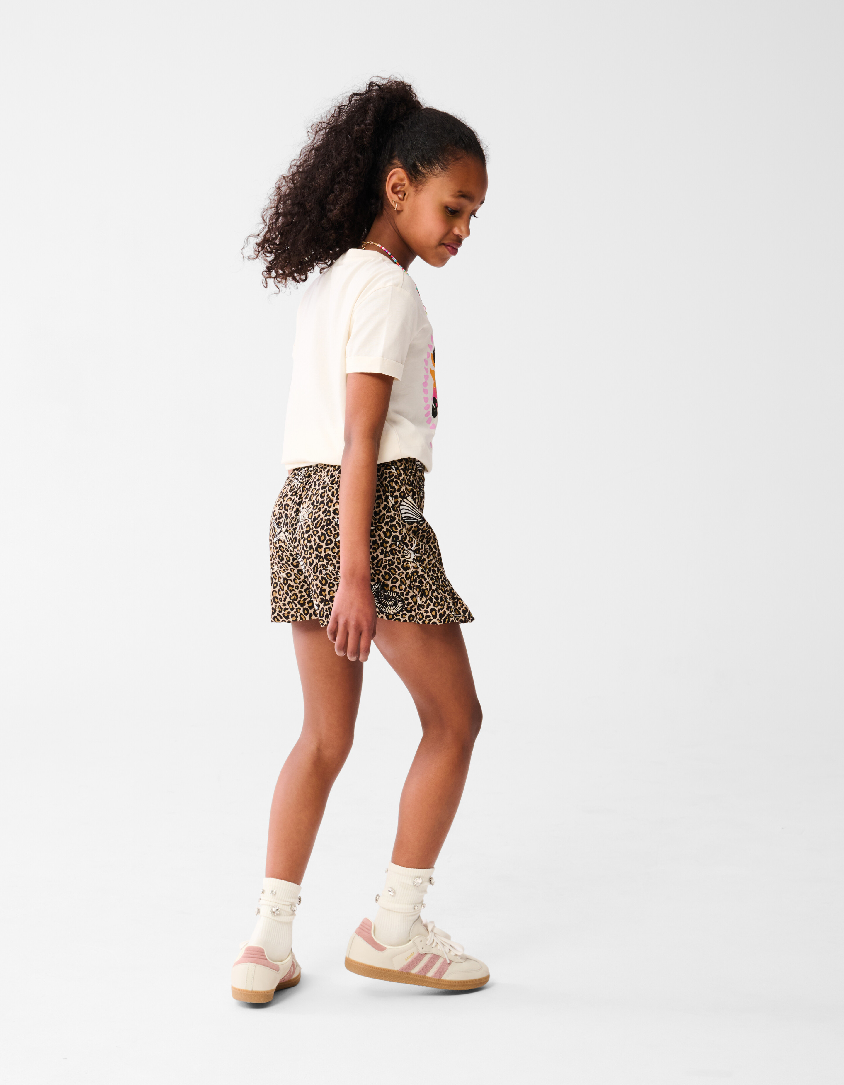 Bedruckter Leoparden-Skort Braun SHOEBY GIRLS