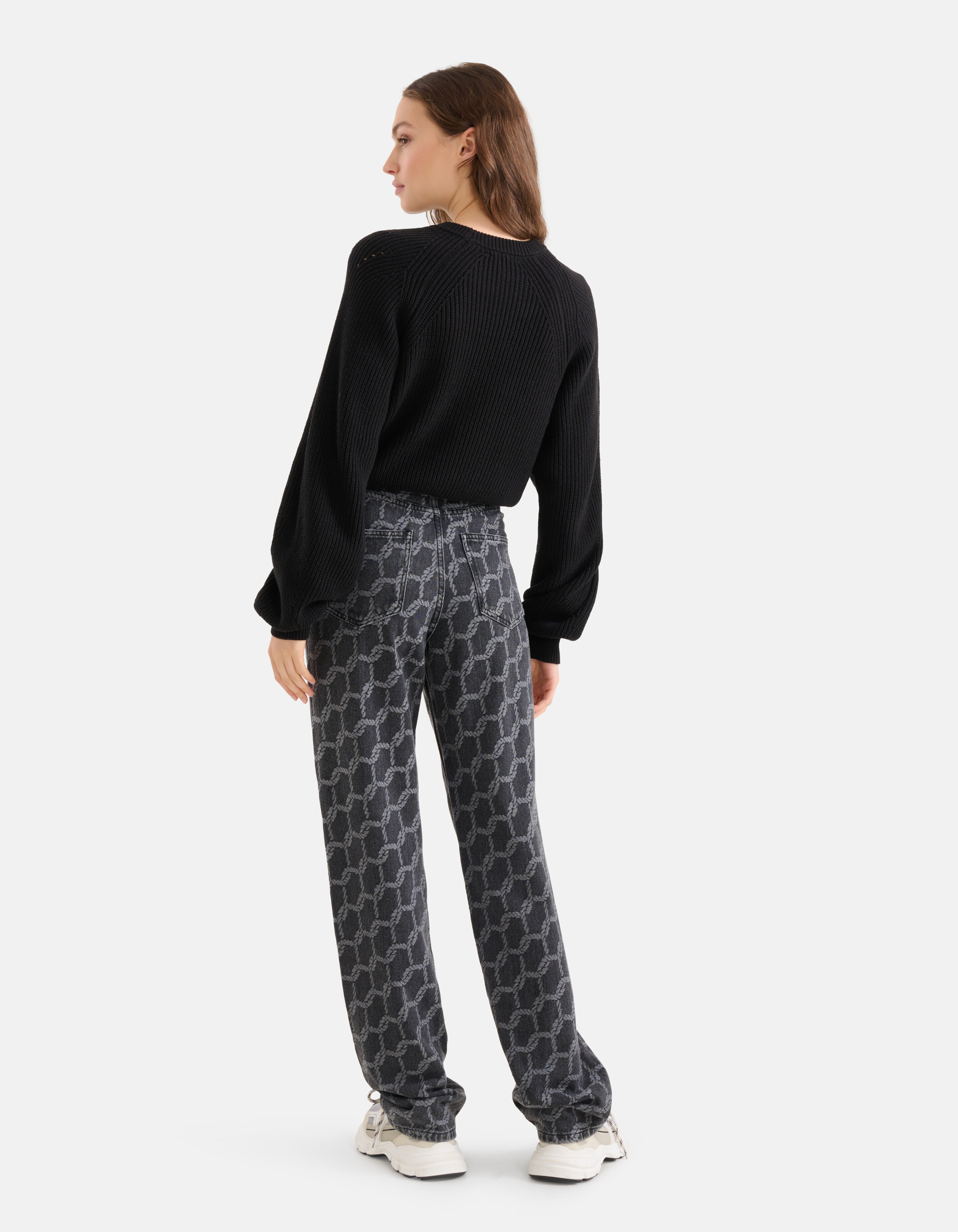 Cut Out Pullover Schwarz SHOEBY WOMEN