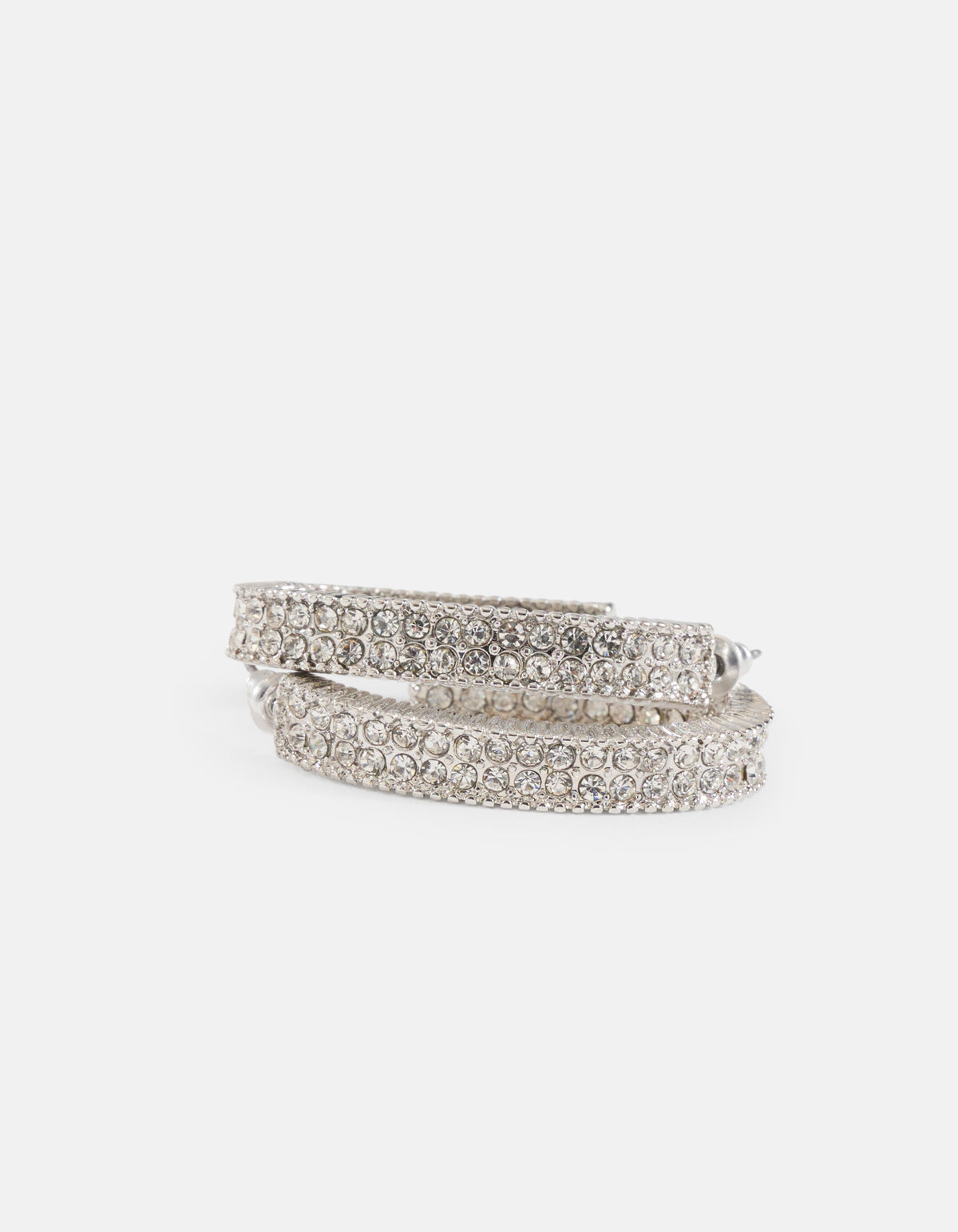 Strass-Ohrringe Silber SHOEBY ACCESSOIRES