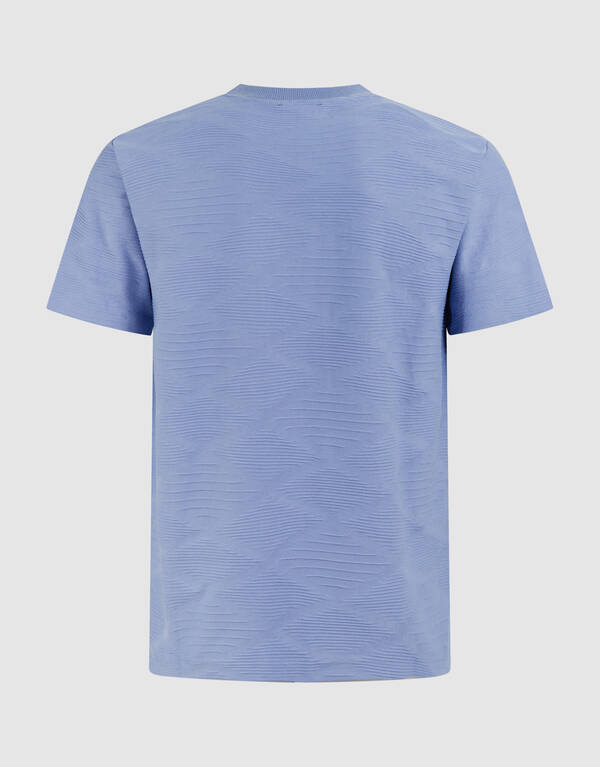Wave Texture T-shirt Hellblau SHOEBY MEN
