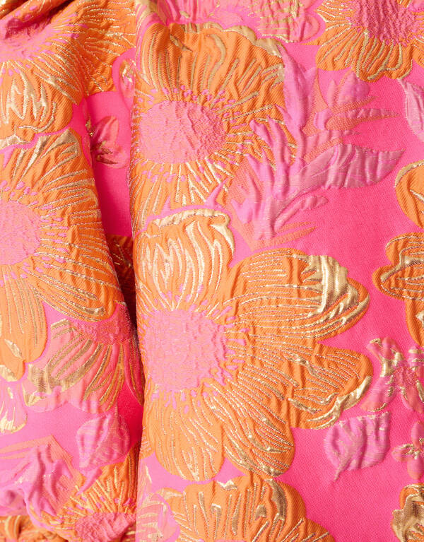 Jacquard-Blumen-Minikleid Rosa SHOEBY WOMEN