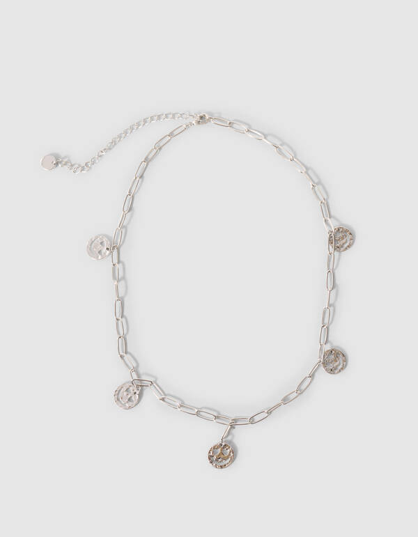 Smiley Halskette Silber SHOEBY ACCESSOIRES