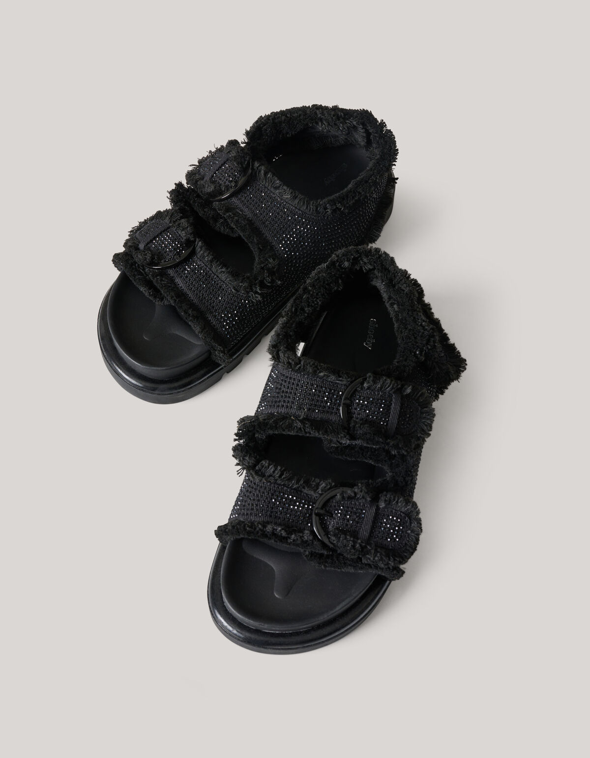 Strass-Sandalen Schwarz SHOEBY SHOES