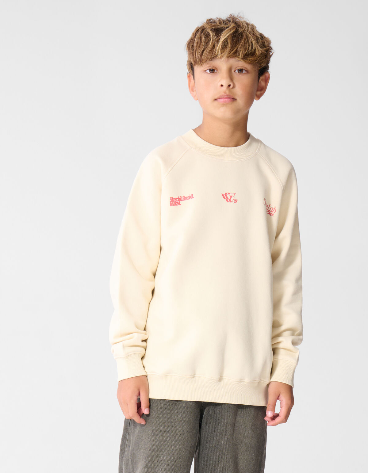 Sketch Pullover Ecru SHOEBY BOYS